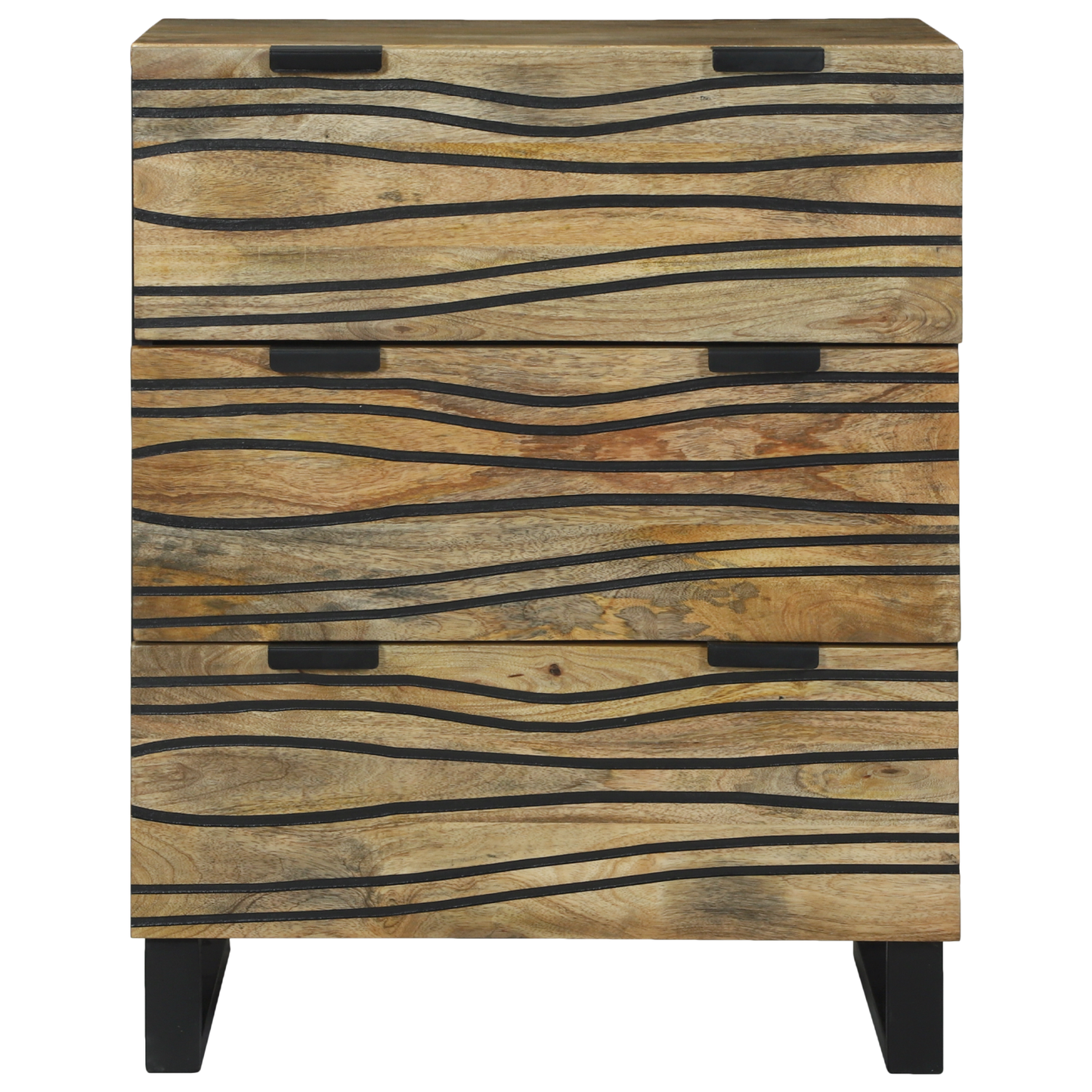 Serviesskap med skuff Brun 60 x 33.5 x 75 cm Massivt mangotre