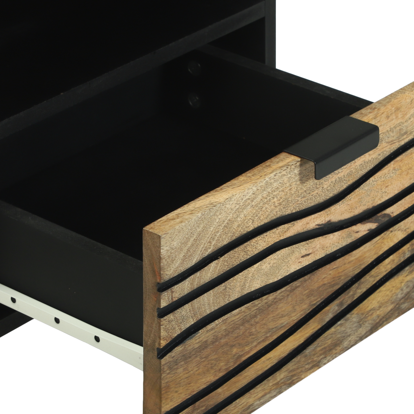Nattbordskap 2 pcs Naturlig 40 x 33 x 46 cm Konstruert tre