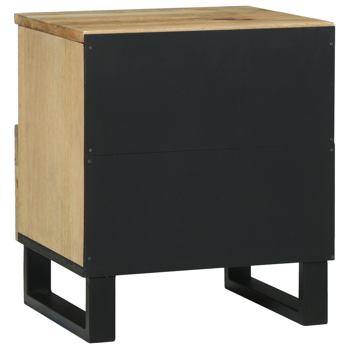 Nattbordskap 2 pcs Naturlig 40 x 33 x 46 cm Konstruert tre