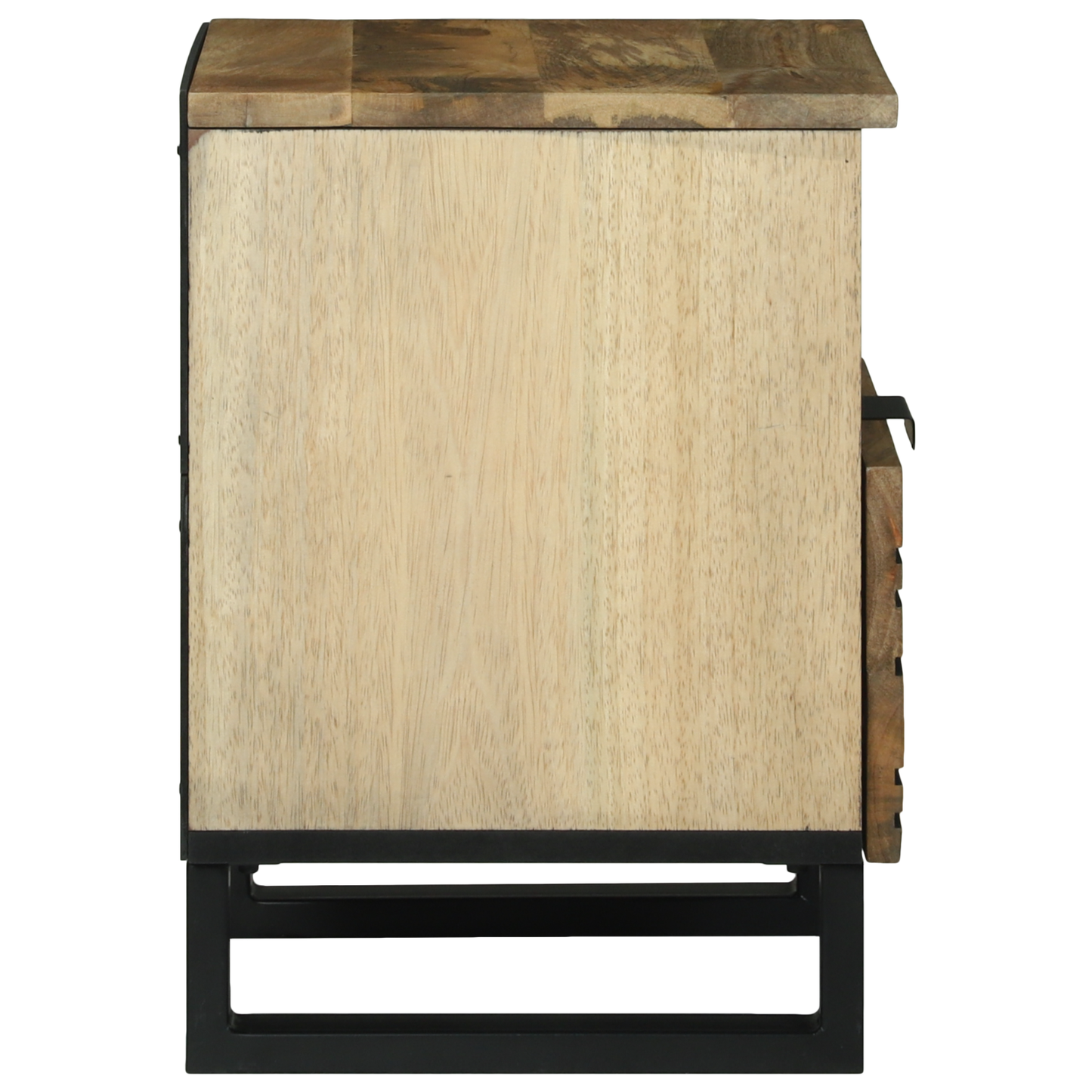 Nattbordskap 2 pcs Naturlig 40 x 33 x 46 cm Konstruert tre