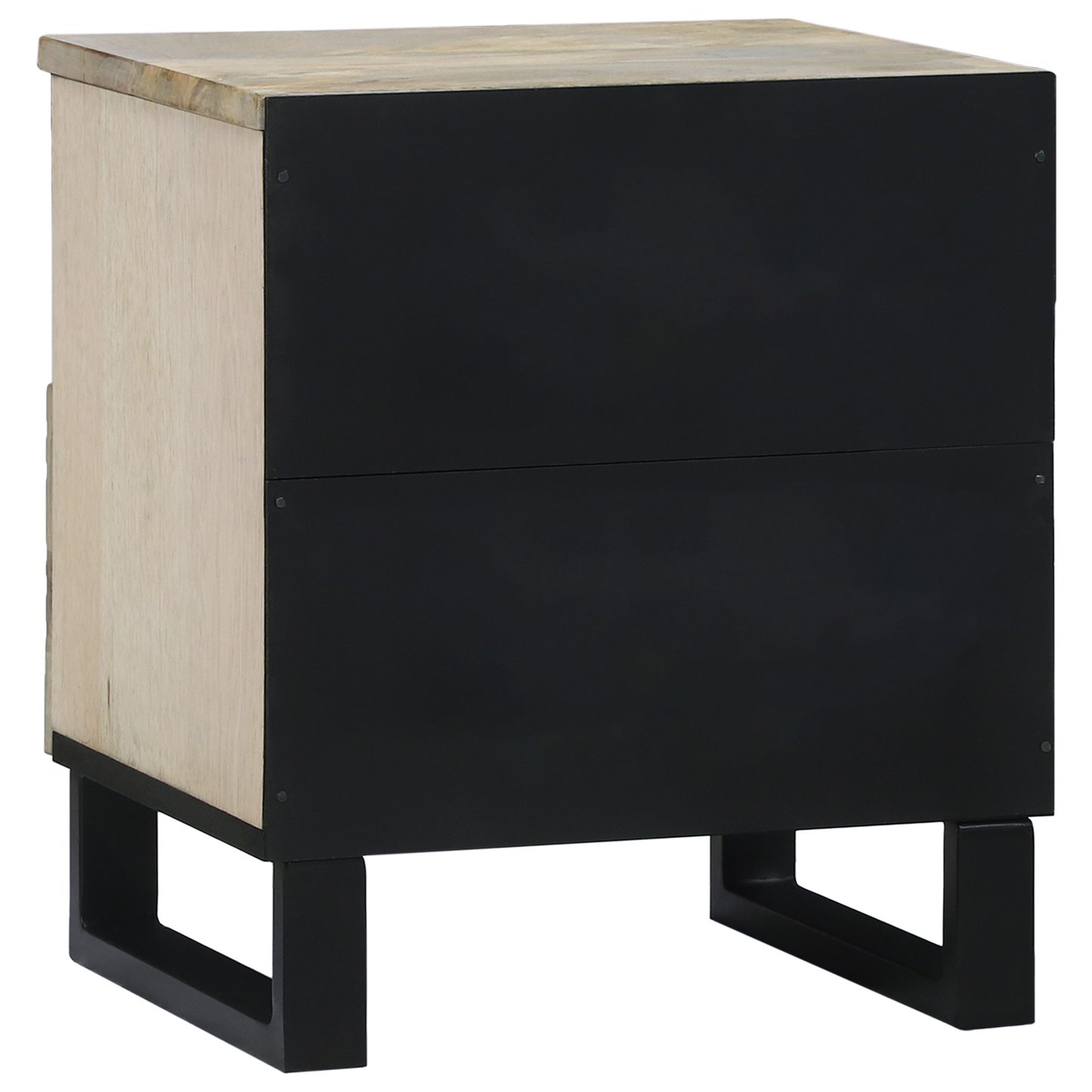 Nattbordskap 2 pcs Hvit 40 x 33 x 46 cm Konstruert tre