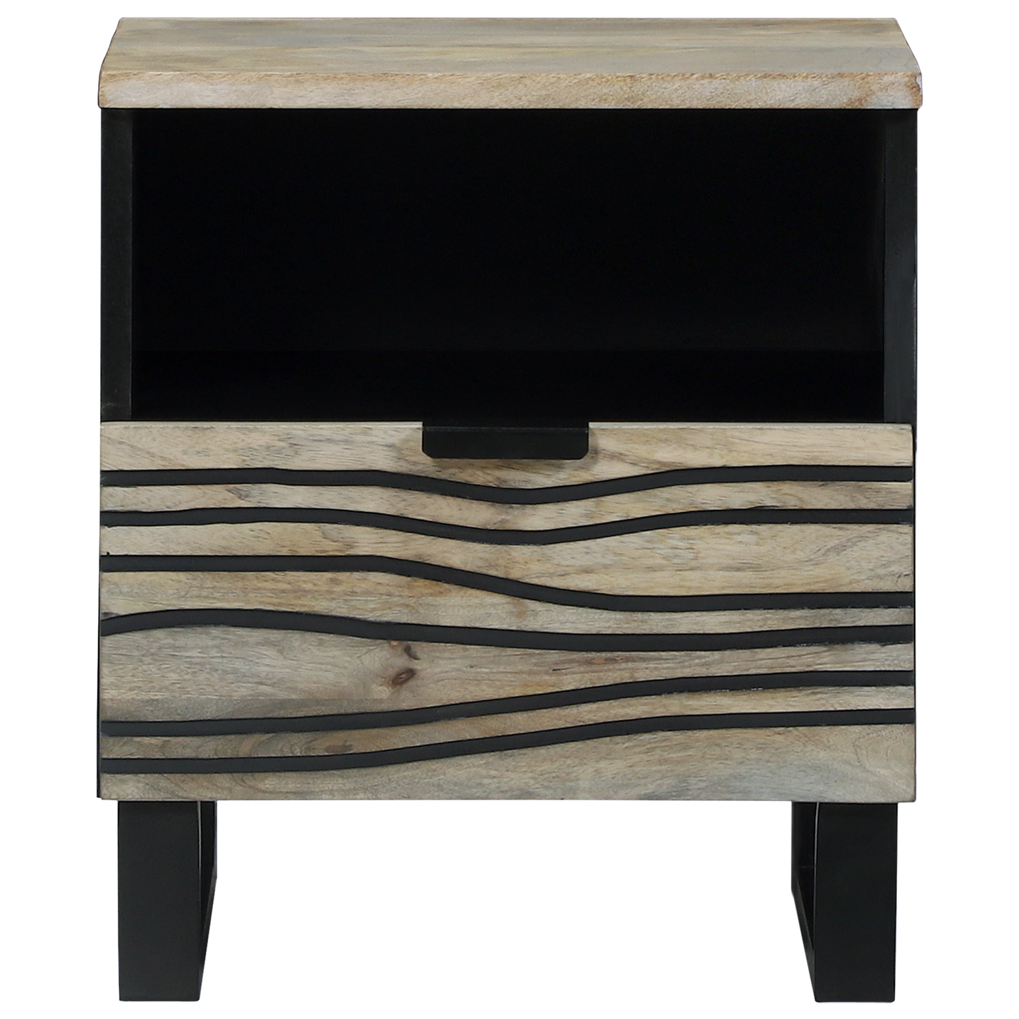 Nattbordskap 2 pcs Hvit 40 x 33 x 46 cm Konstruert tre