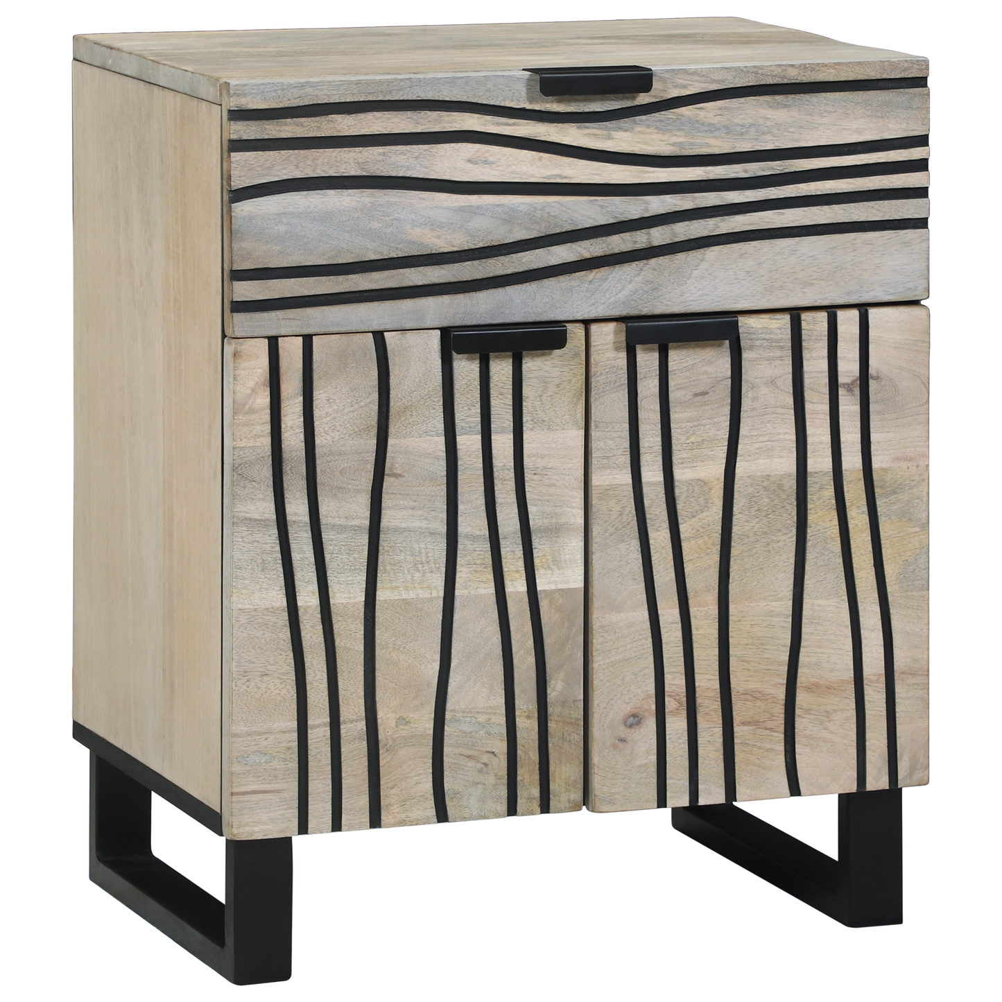 Nattbordskap Hvit 50 x 33 x 60 cm Konstruert tre