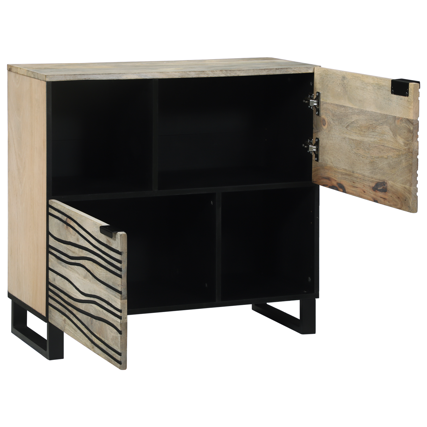Sideboard Hvit 80 x 33 x 75 cm heltre mango