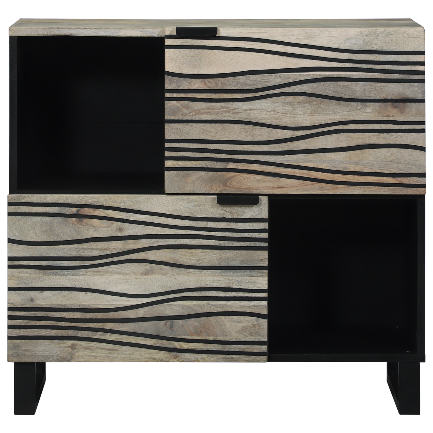 Sideboard Hvit 80 x 33 x 75 cm heltre mango