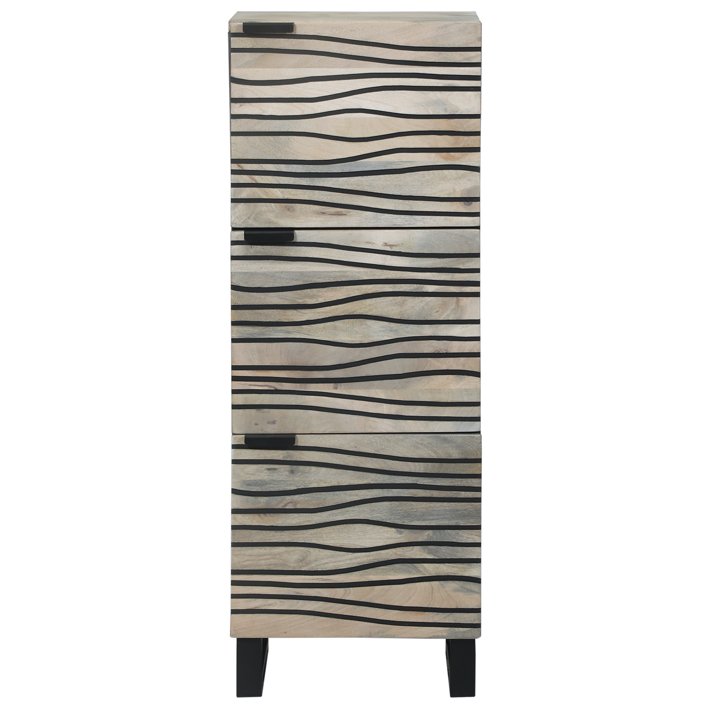 Medieoppbevaringsskap og -hyller Hvit og svart 40 x 33 x 110 cm