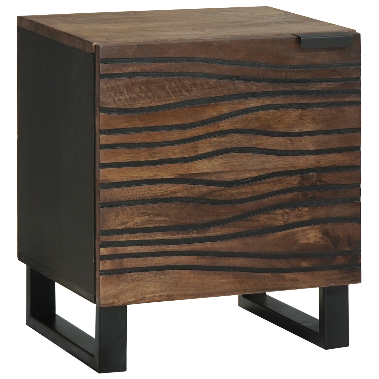 Nattbordskap 2 pcs Valnøtt 40 x 33 x 46 cm Konstruert tre