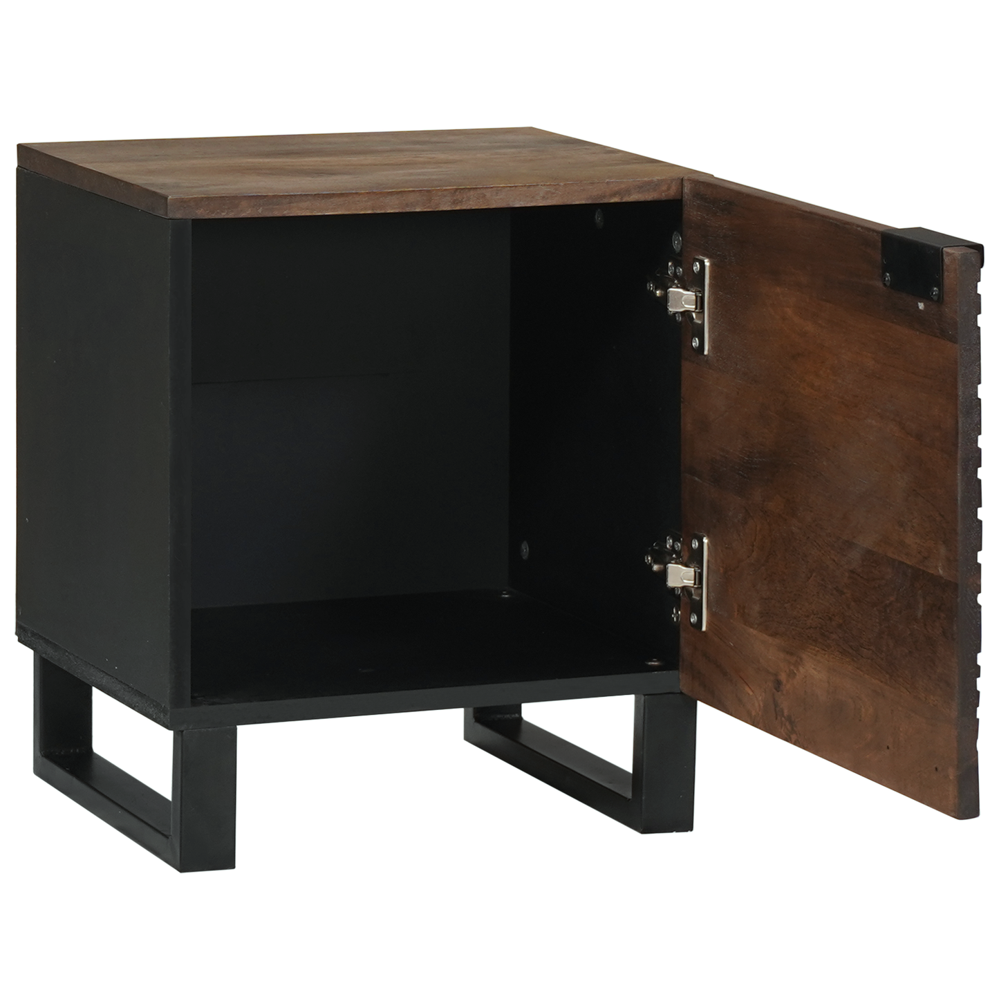 Nattbordskap 2 pcs Valnøtt 40 x 33 x 46 cm Konstruert tre