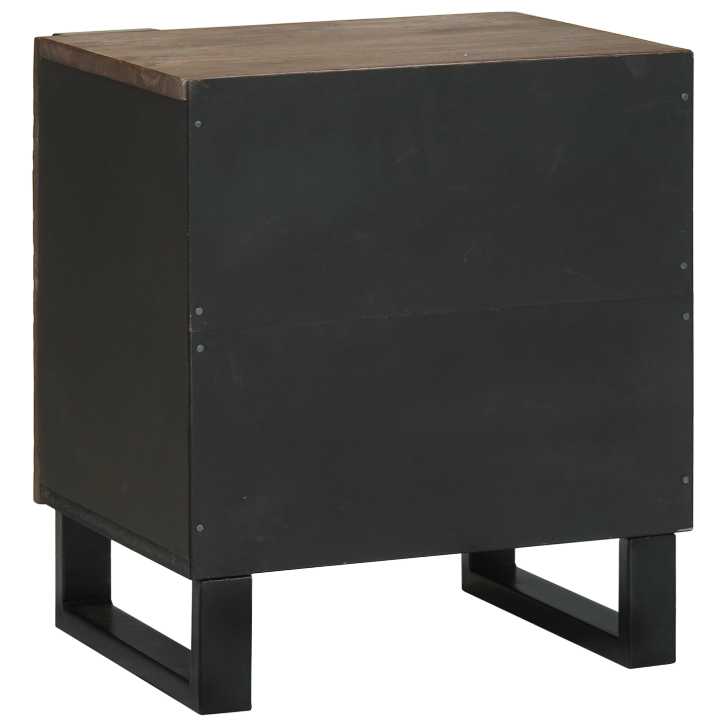 Nattbordskap 2 pcs Valnøtt 40 x 33 x 46 cm Konstruert tre