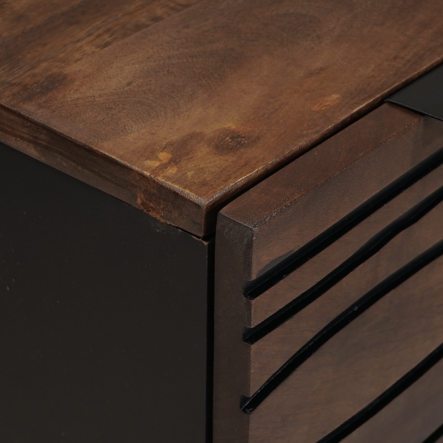 Serviesskap med skuff Brun 60 x 33.5 x 75 cm Massivt mangotre
