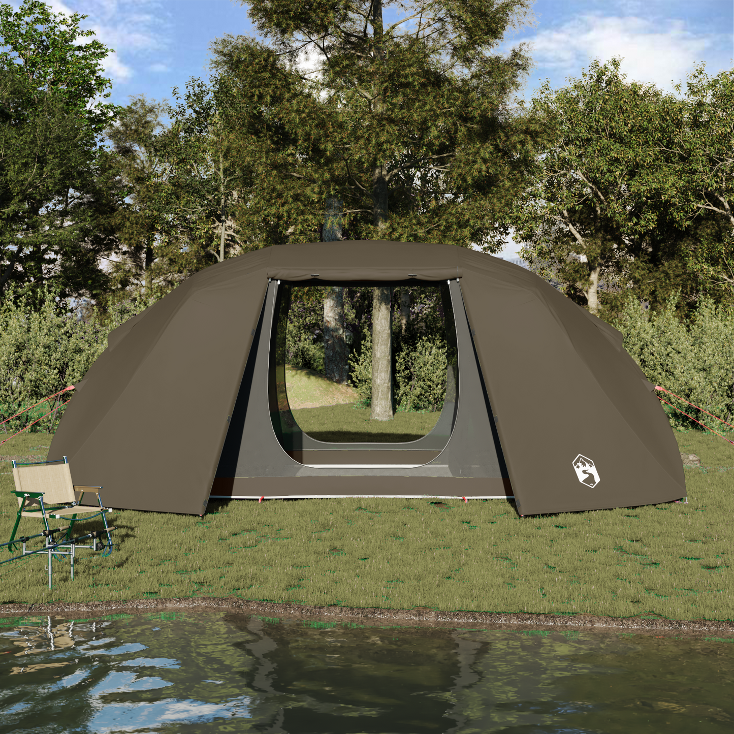 Fisketelt Brun 514 x 465 x 187 cm Polyester og Fiberglass