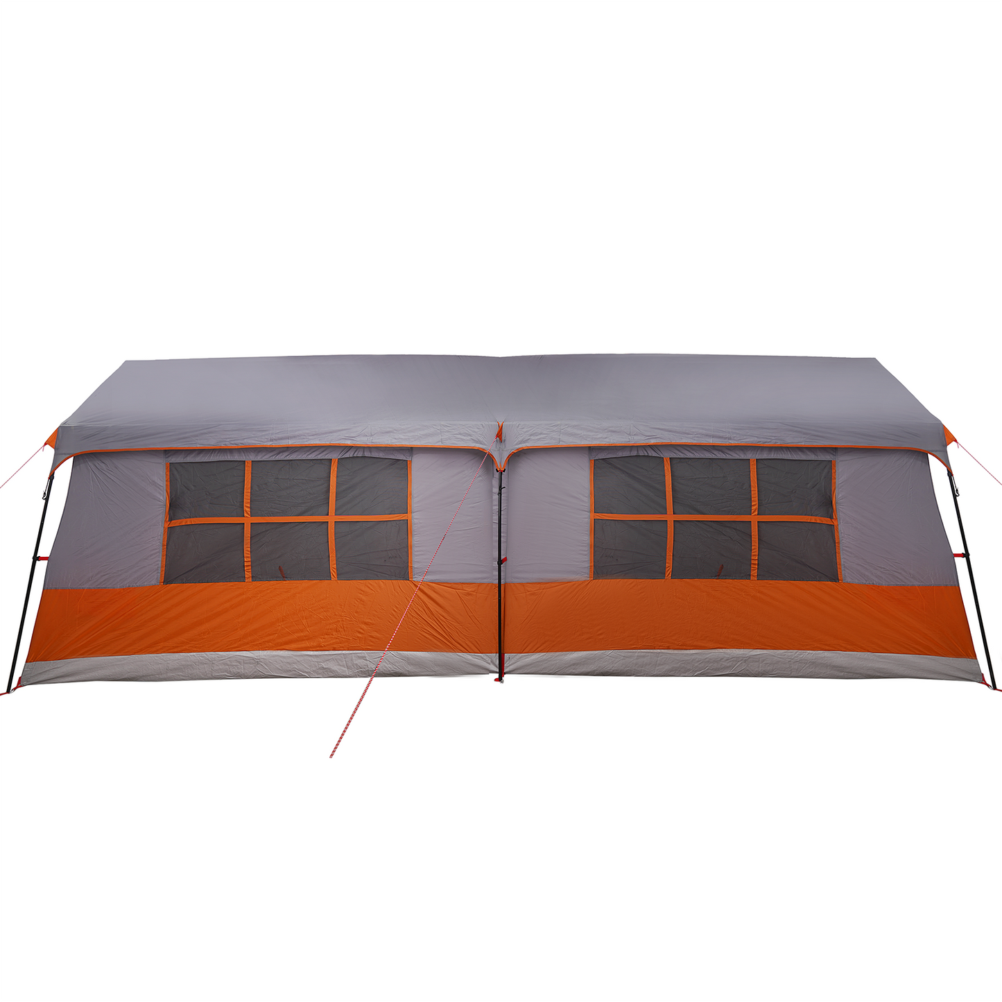 Familietelt Grå og Oransje 622 x 295 x 238 cm Polyester og stål