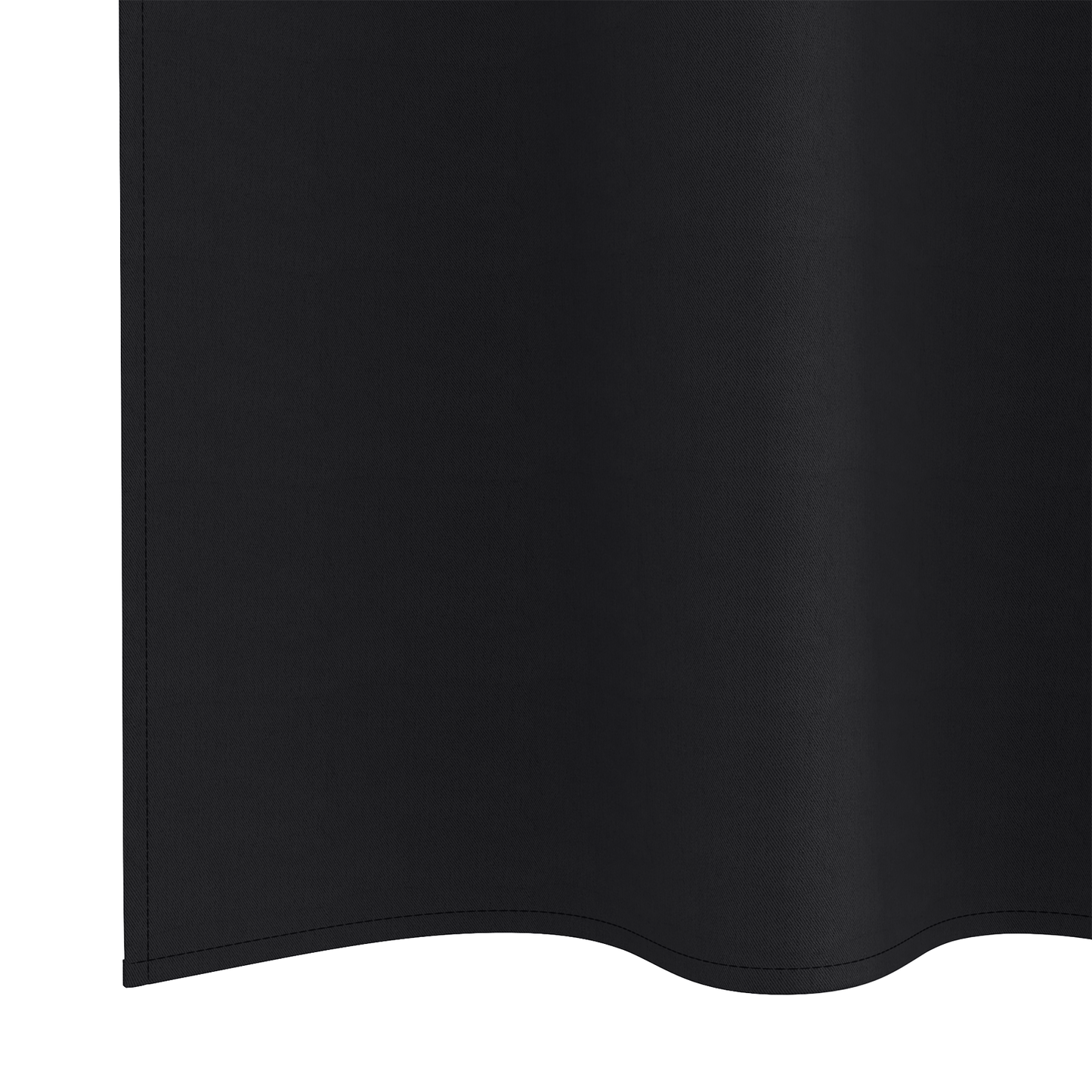 Mørkleggende Gardiner med Ringer 2 pcs Svart 140 x 140 cm