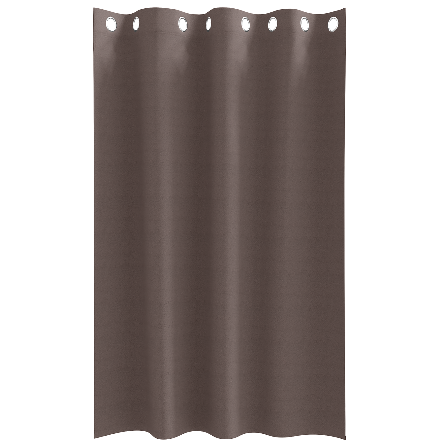 Mørkleggende Gardiner med Ringer 2 pcs Mørk brun 175 x 140 cm