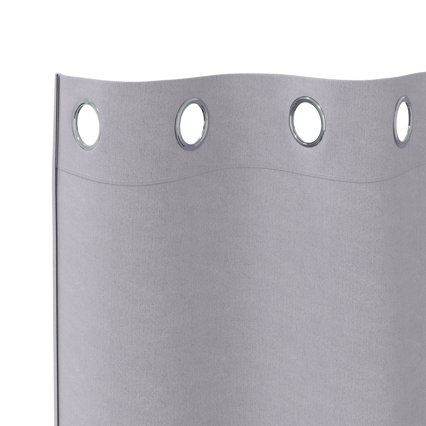 Mørkleggende Gardiner med Ringer 2 pcs Metall Grå 175 x 140 cm