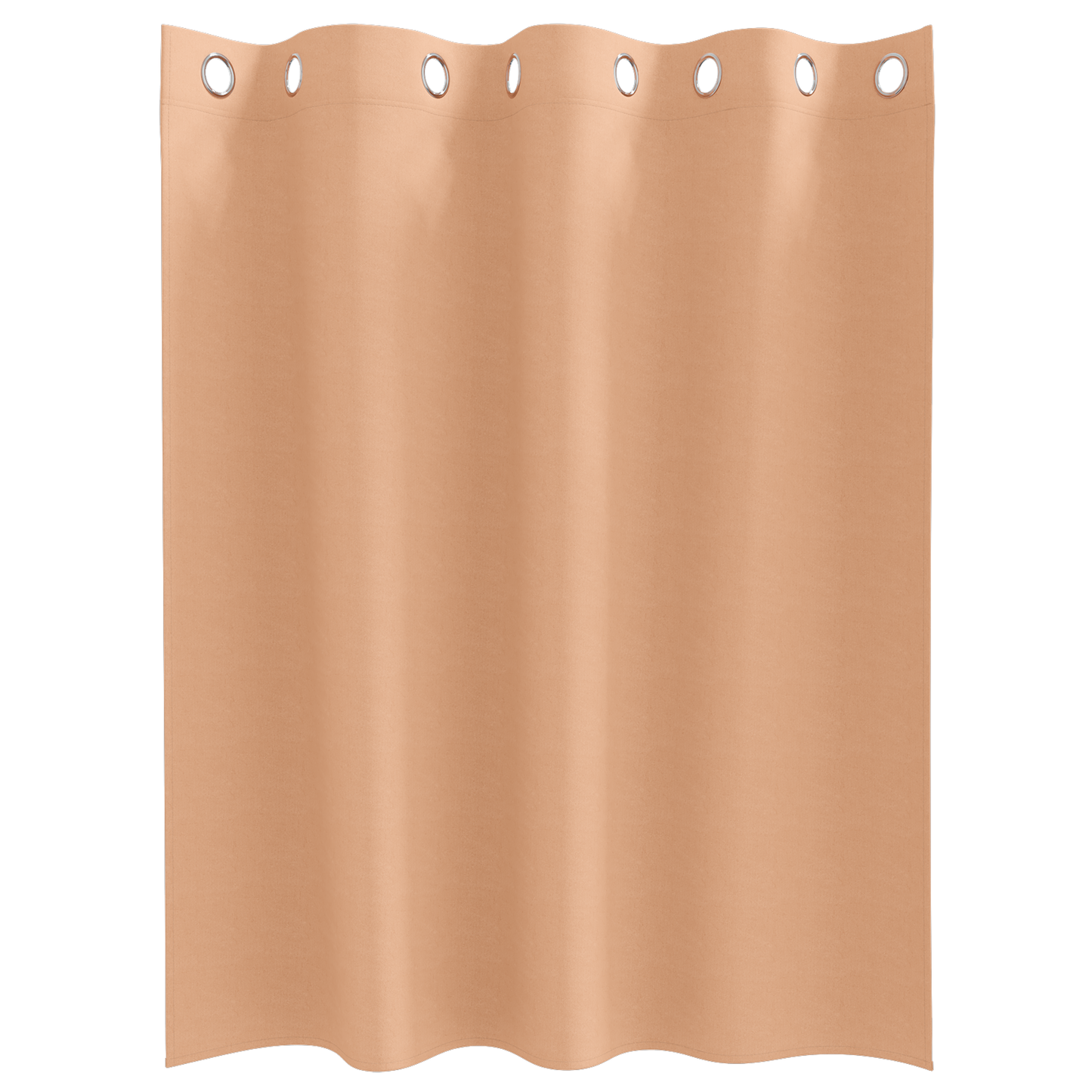 Mørkleggende Gardiner med Ringer 2 pcs Lys Brun 140 x 140 cm