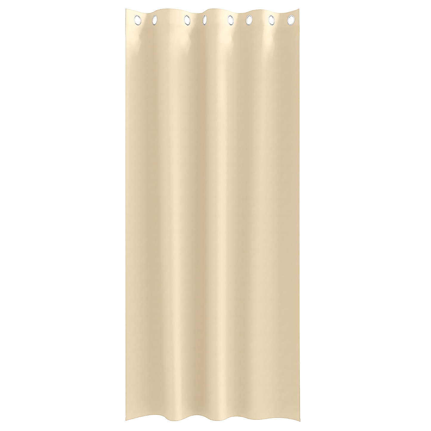 Mørkleggende Gardiner med Ringer 2 pcs Krem 245 x 140 cm