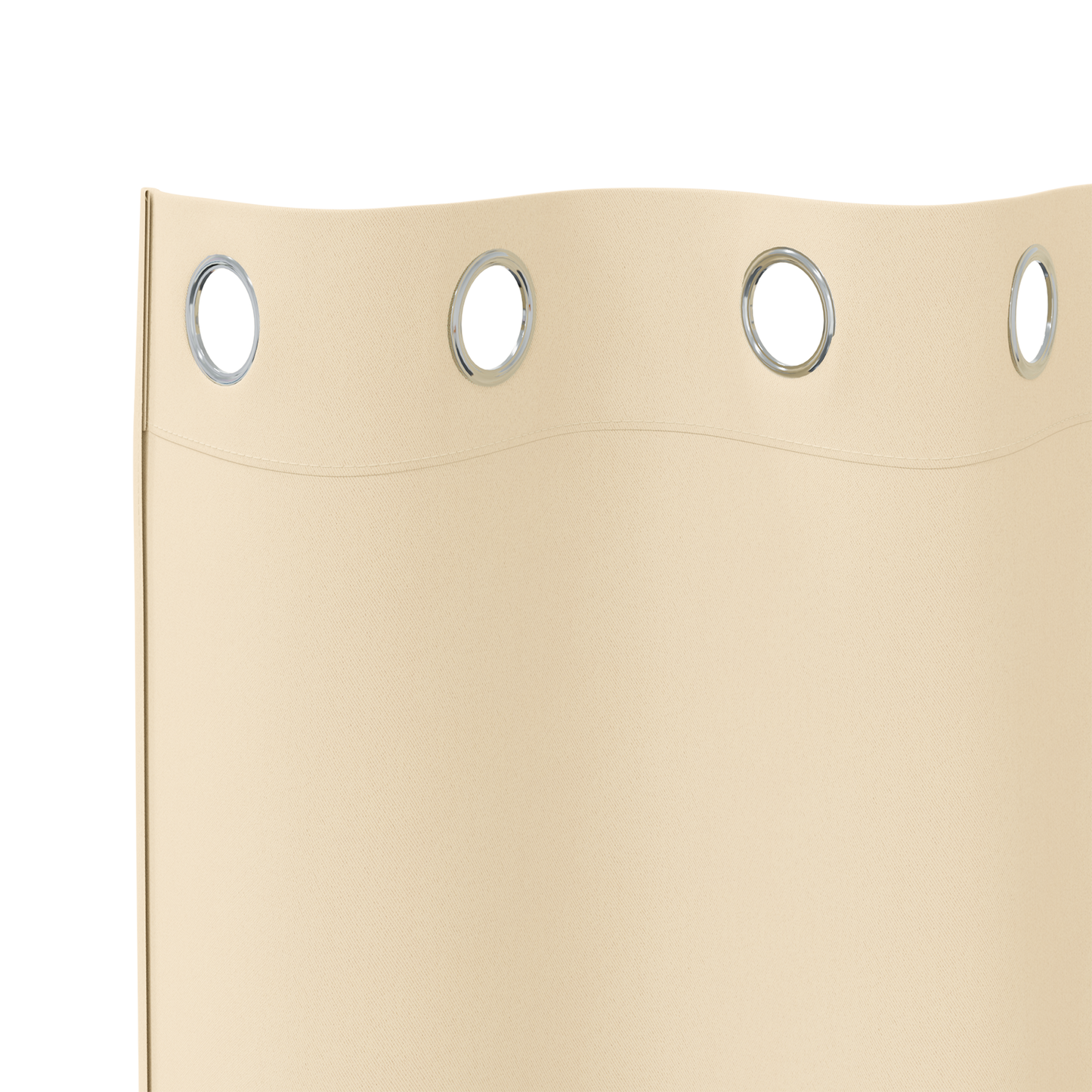Mørkleggende Gardiner med Ringer 2 pcs Krem 260 x 140 cm