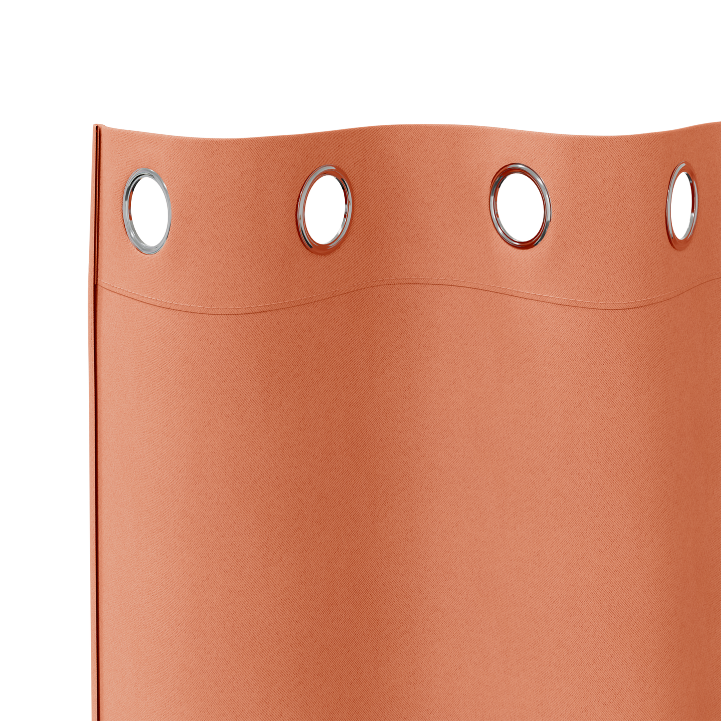 Mørkleggende Gardiner med Ringer 2 pcs Terrakotta 140 x 140 cm