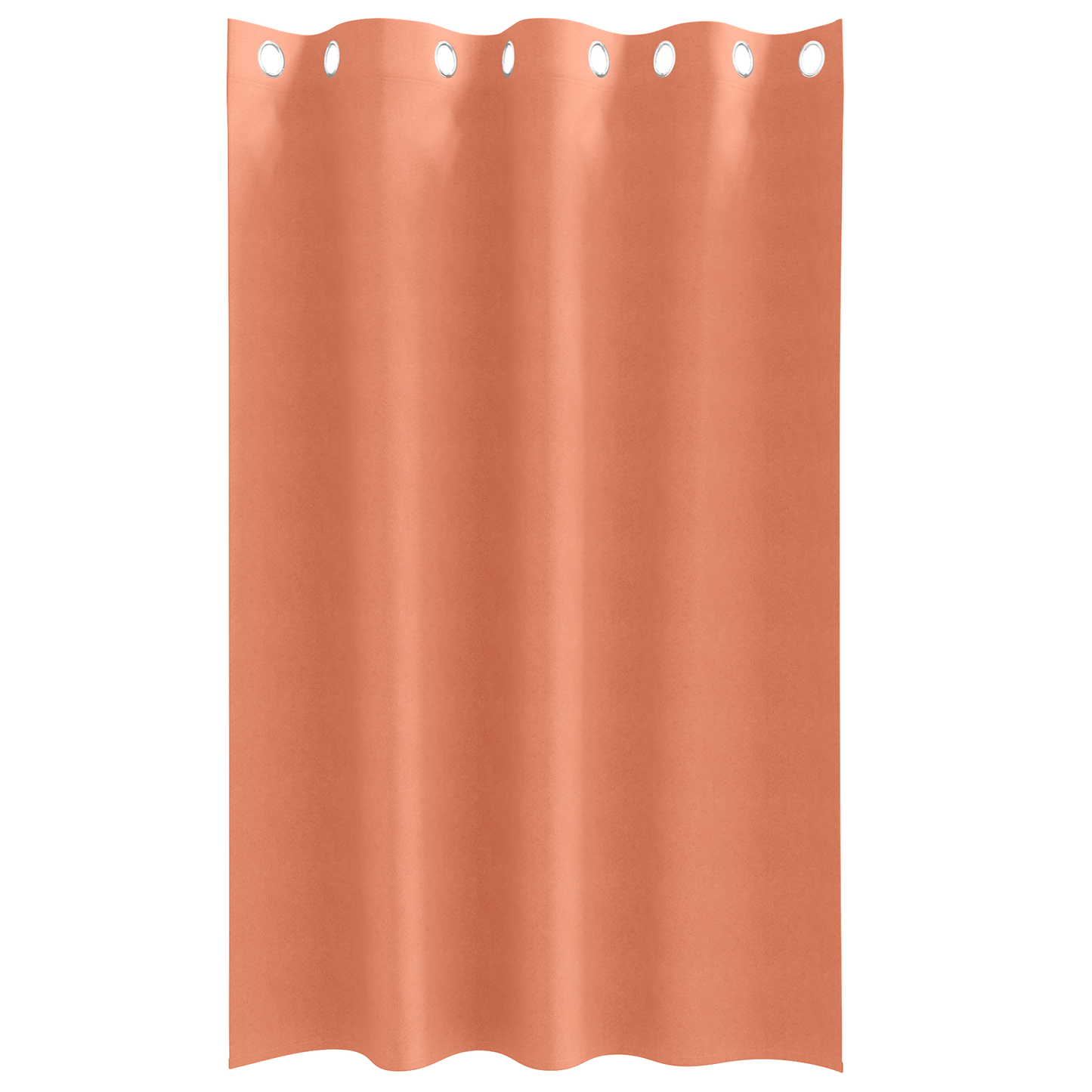 Mørkleggende Gardiner med Ringer 2 pcs Terrakotta 175 x 140 cm