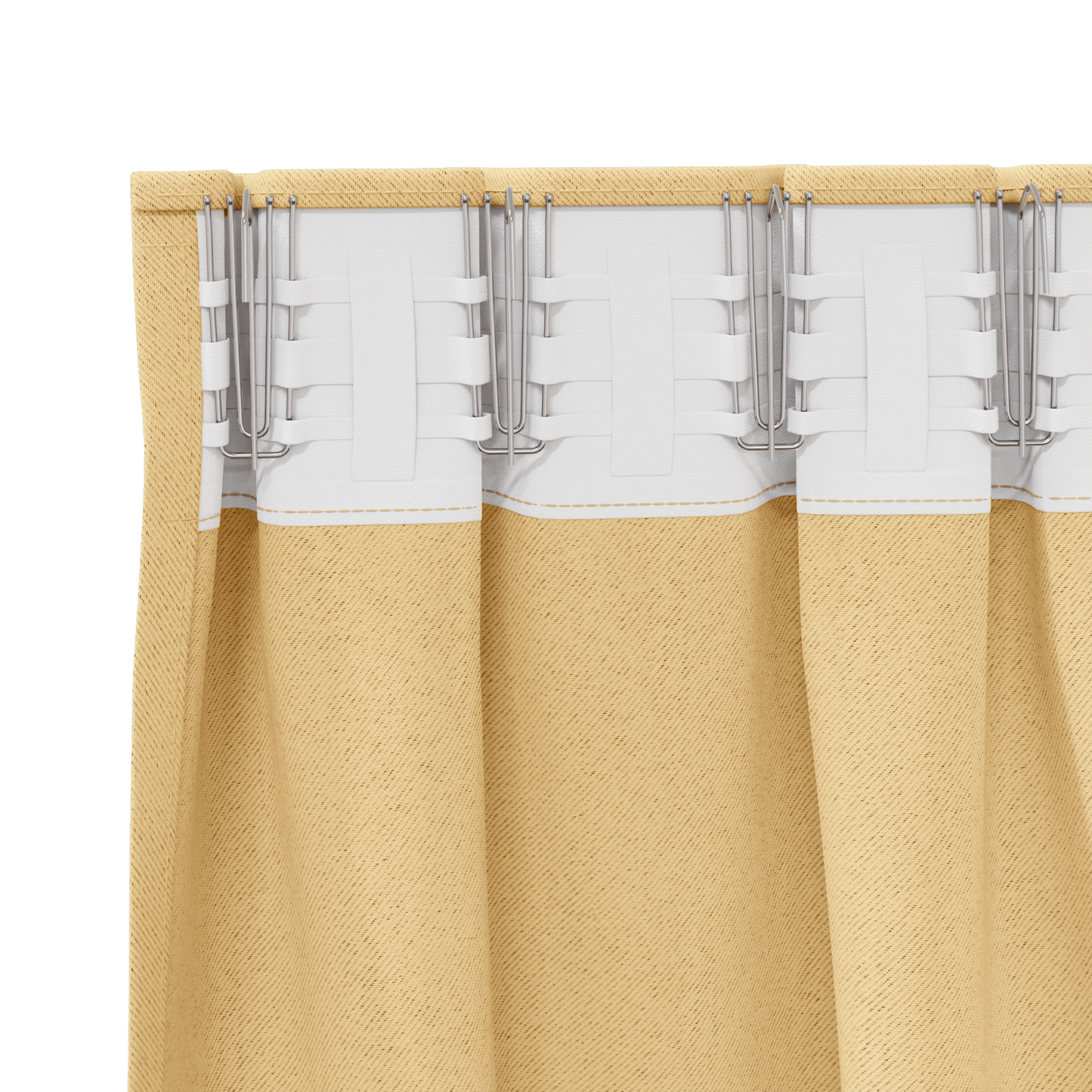 Mørkleggende Gardiner med Ringer 2 pcs Beige 225 x 140 cm