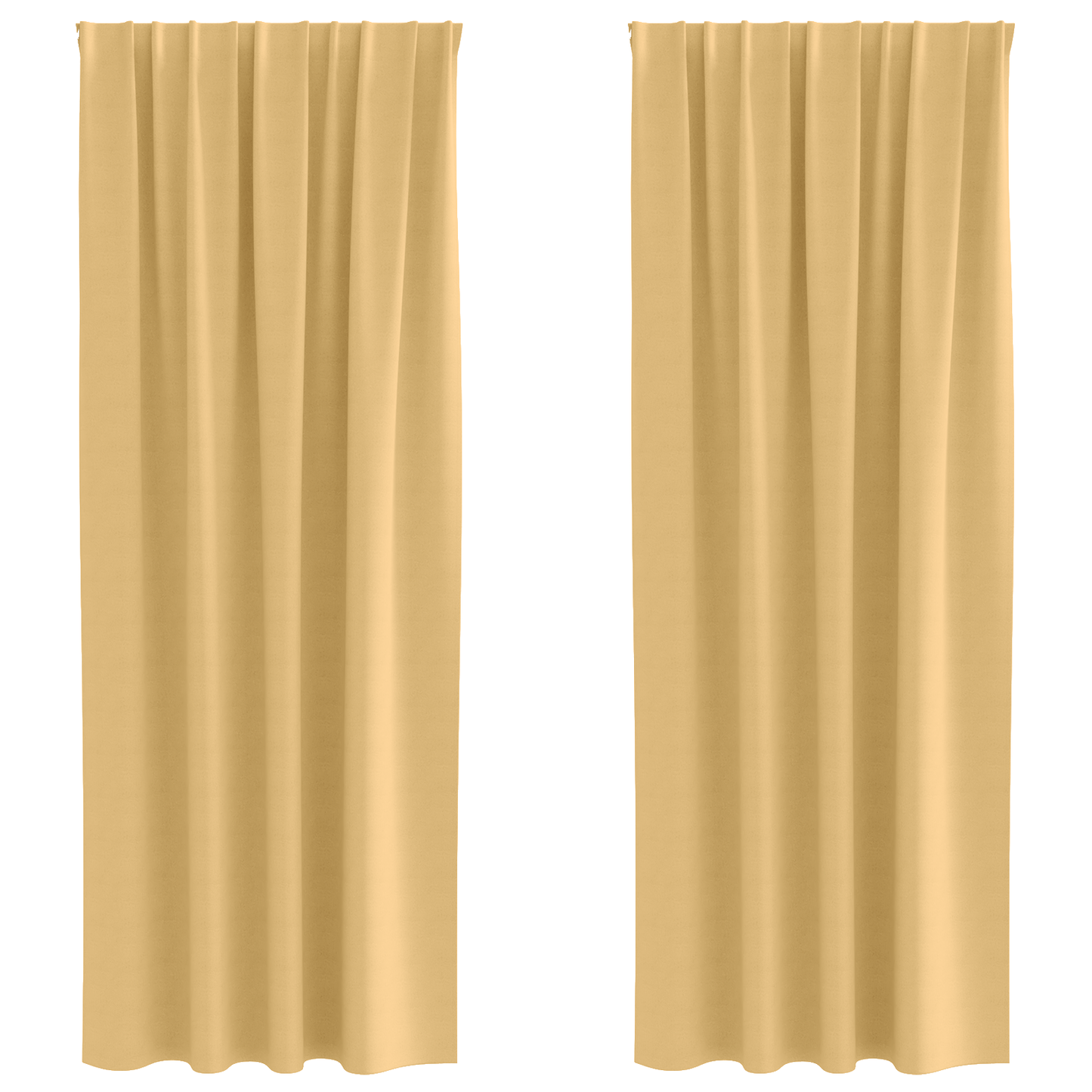 Mørkleggende Gardiner med Ringer 2 pcs Beige 245 x 140 cm