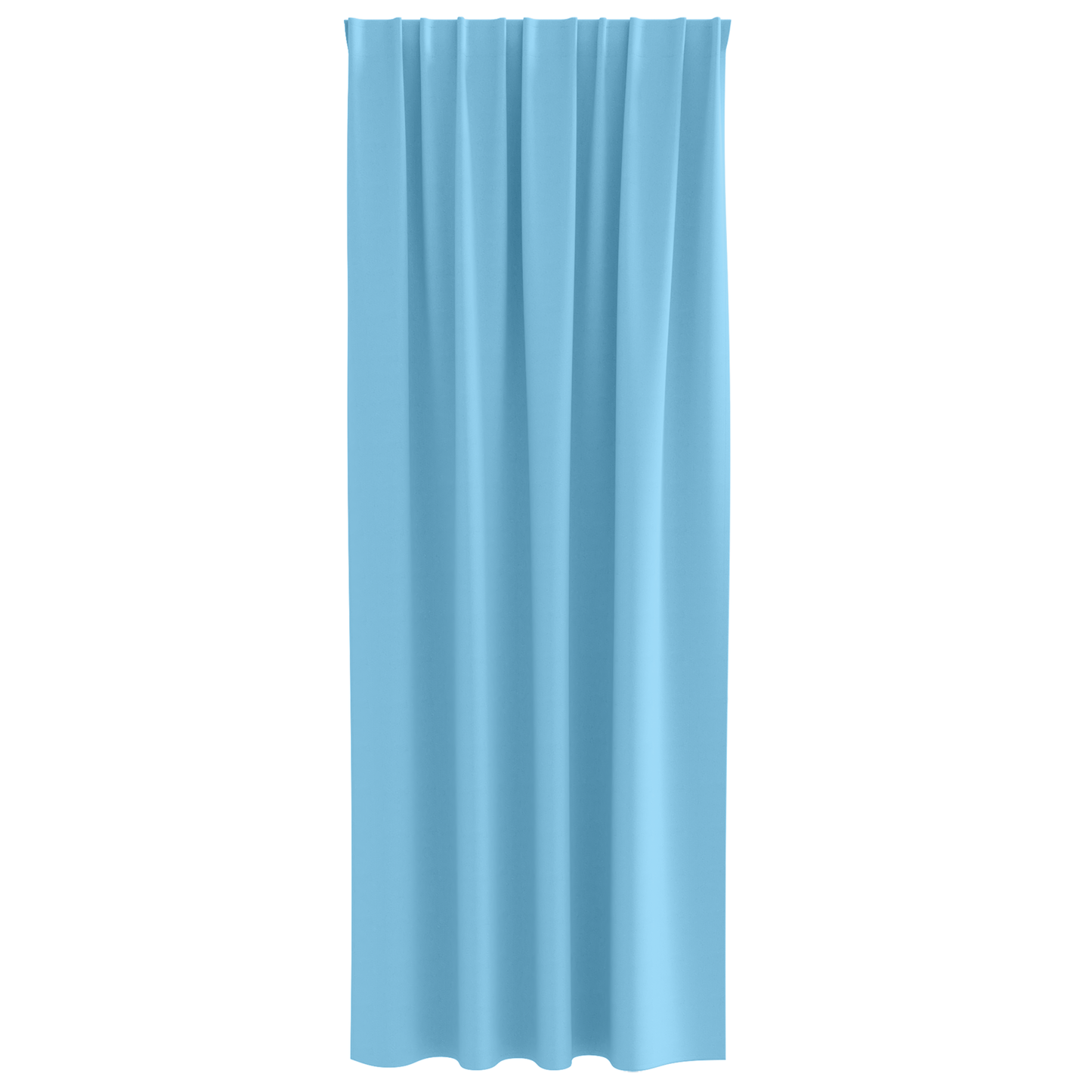 Mørkleggende Gardiner med Ringer 2 pcs Lys blå 260 x 140 cm