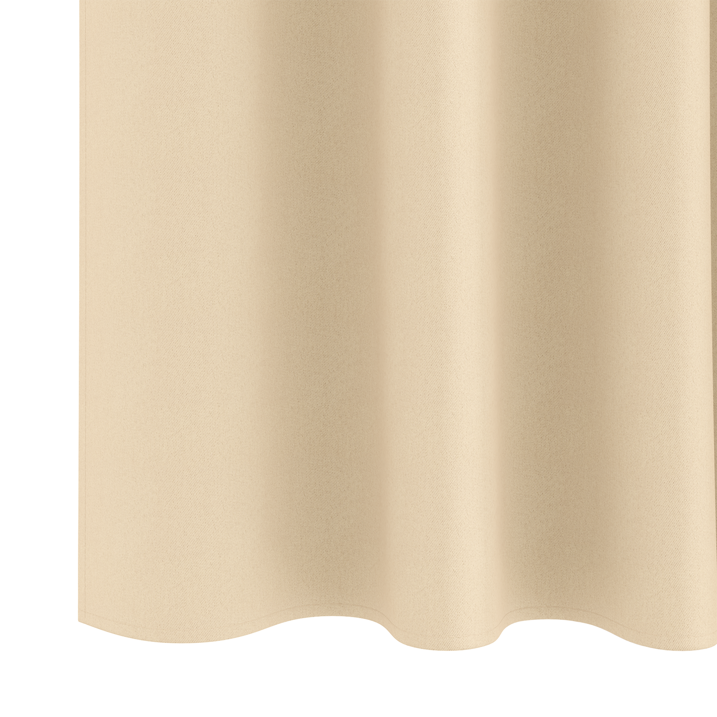 Mørkleggende Gardiner med Ringer 2 pcs Krem 260 x 140 cm