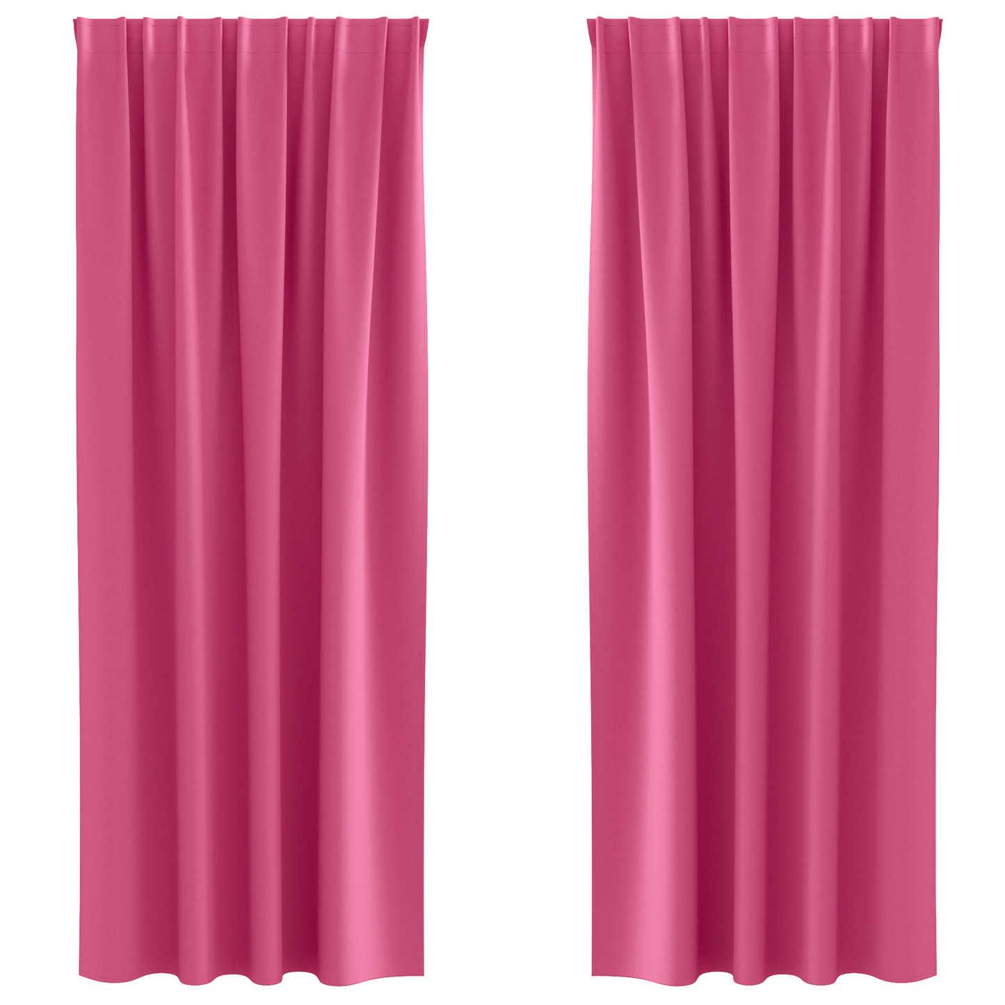 Mørkleggende Gardiner med Ringer 2 pcs Lys Rosa 225 x 140 cm