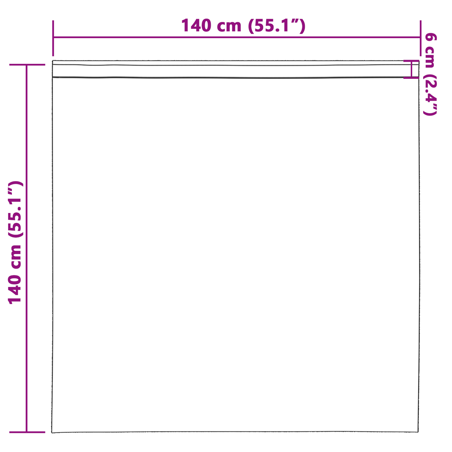Mørkleggende Gardiner med Ringer 2 pcs Terrakotta 140 x 140 cm