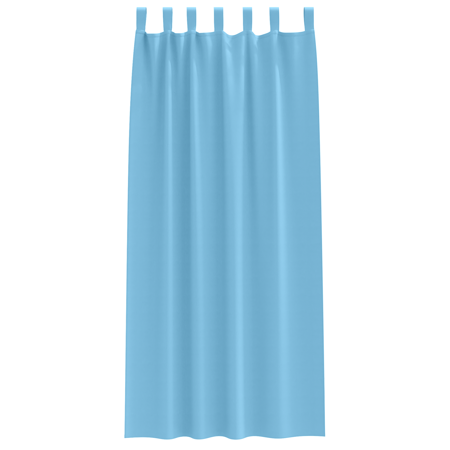 Mørkleggende Gardiner med Ringer 2 pcs Lys blå 260 x 140 cm