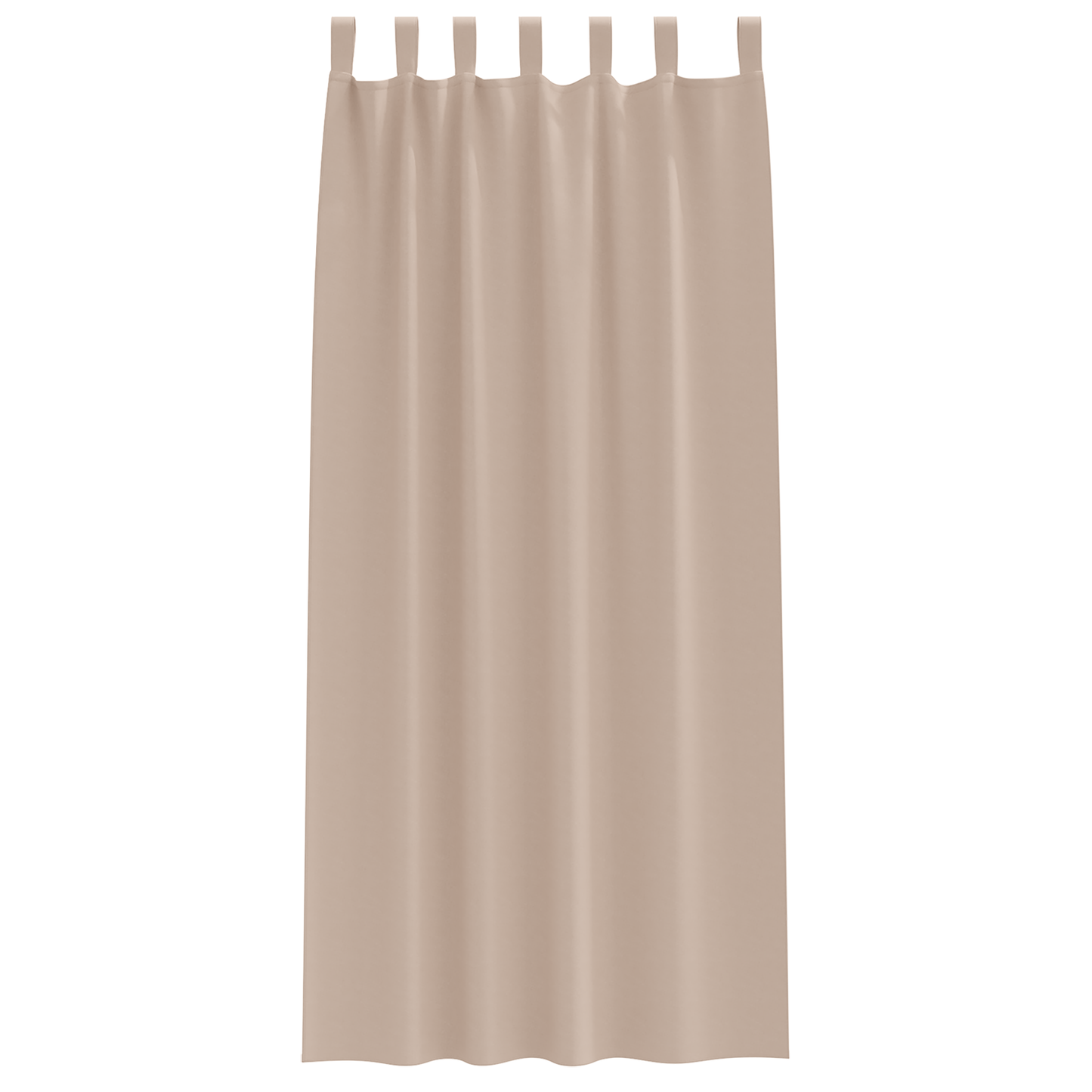 Mørkleggende Gardiner med Ringer 2 pcs Gråbrun 260 x 140 cm