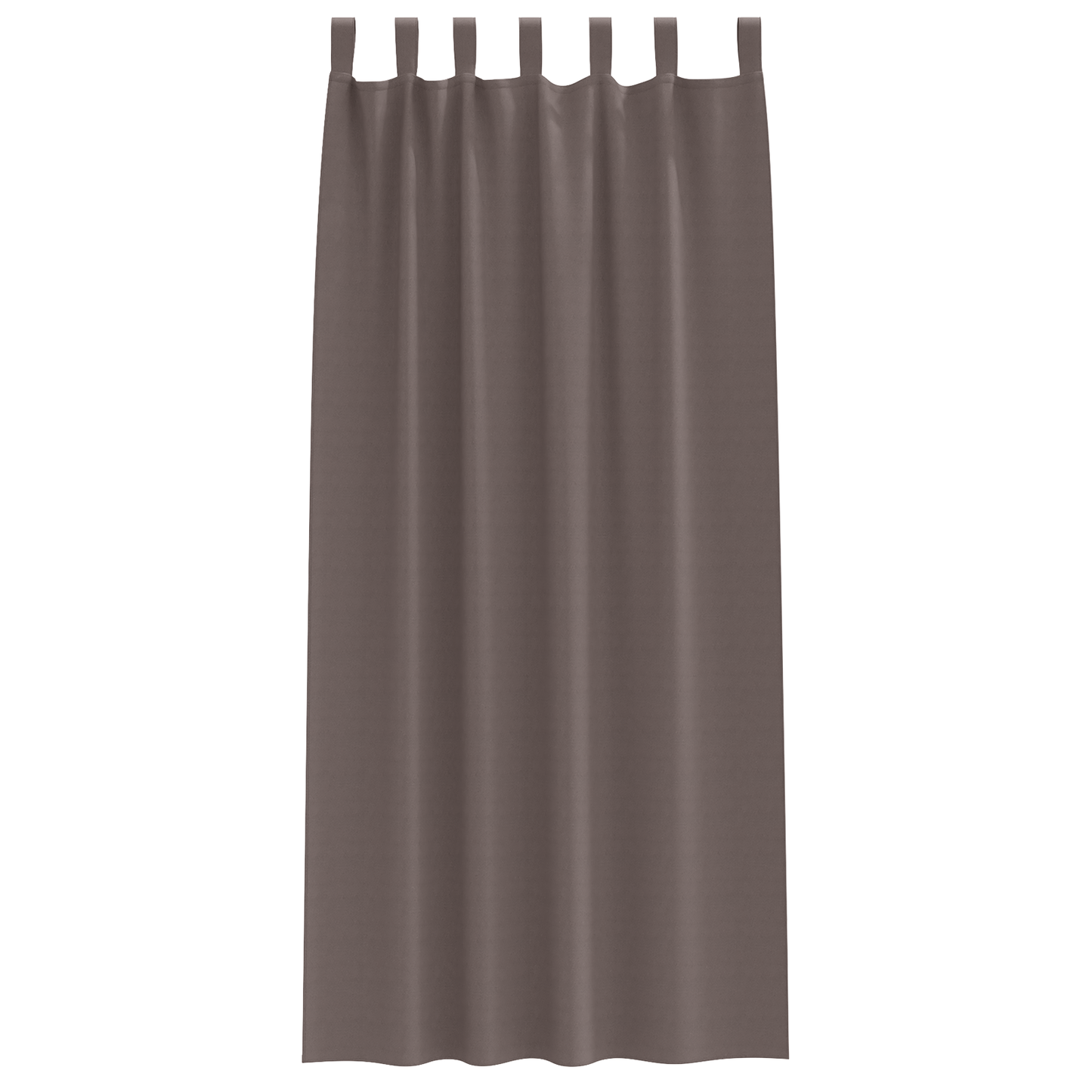 Mørkleggende Gardiner med Ringer 2 pcs Mørk brun 245 x 140 cm