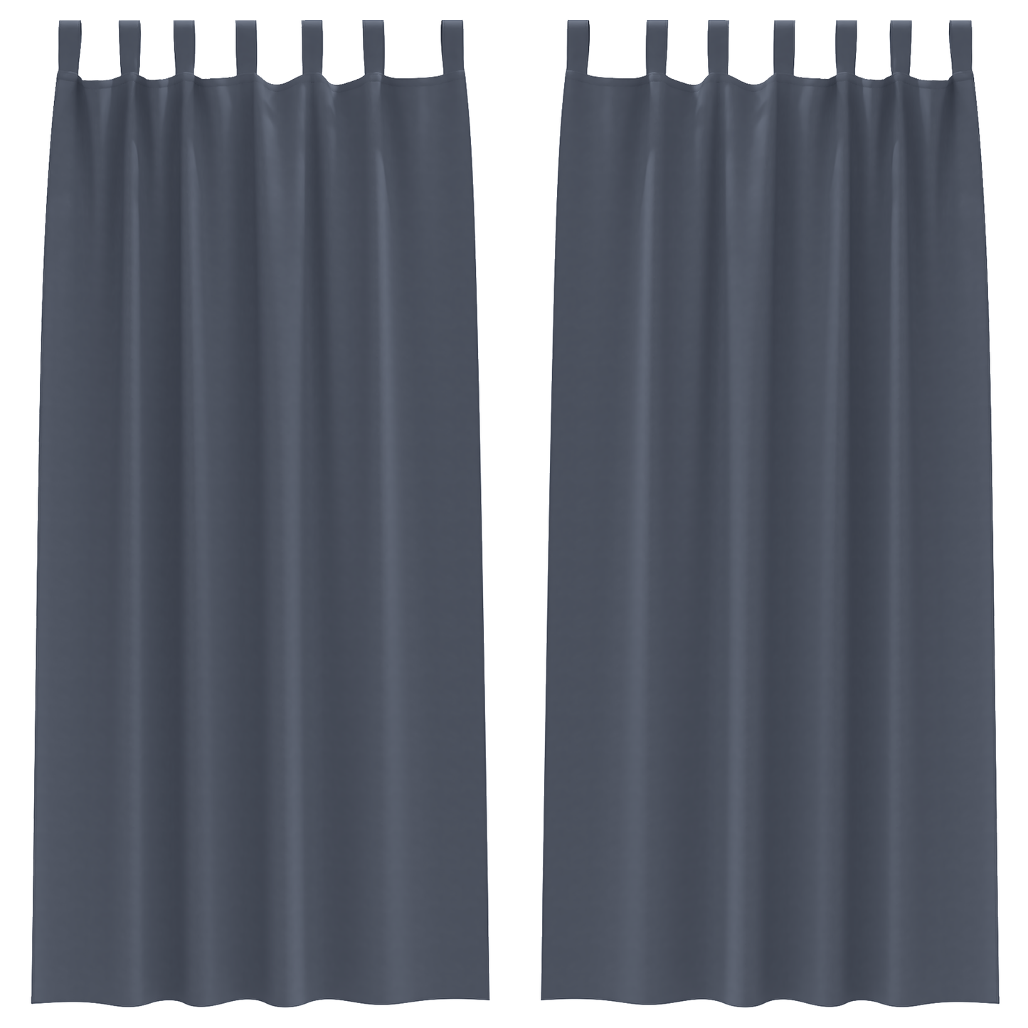 Mørkleggende Gardiner med Ringer 2 pcs Antrasitt 245 x 140 cm
