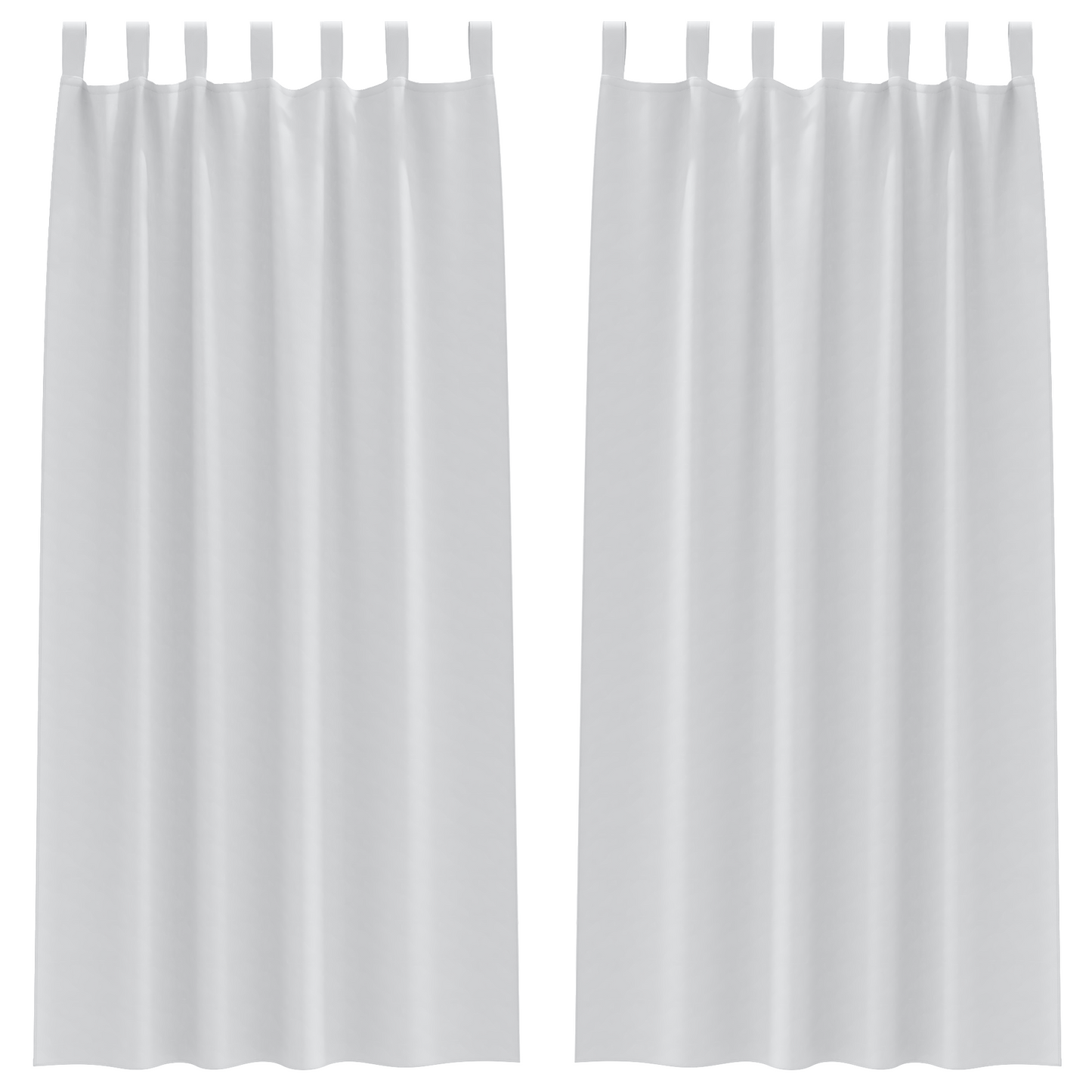 Mørkleggende Gardiner med Ringer 2 pcs Lys Grå 245 x 140 cm