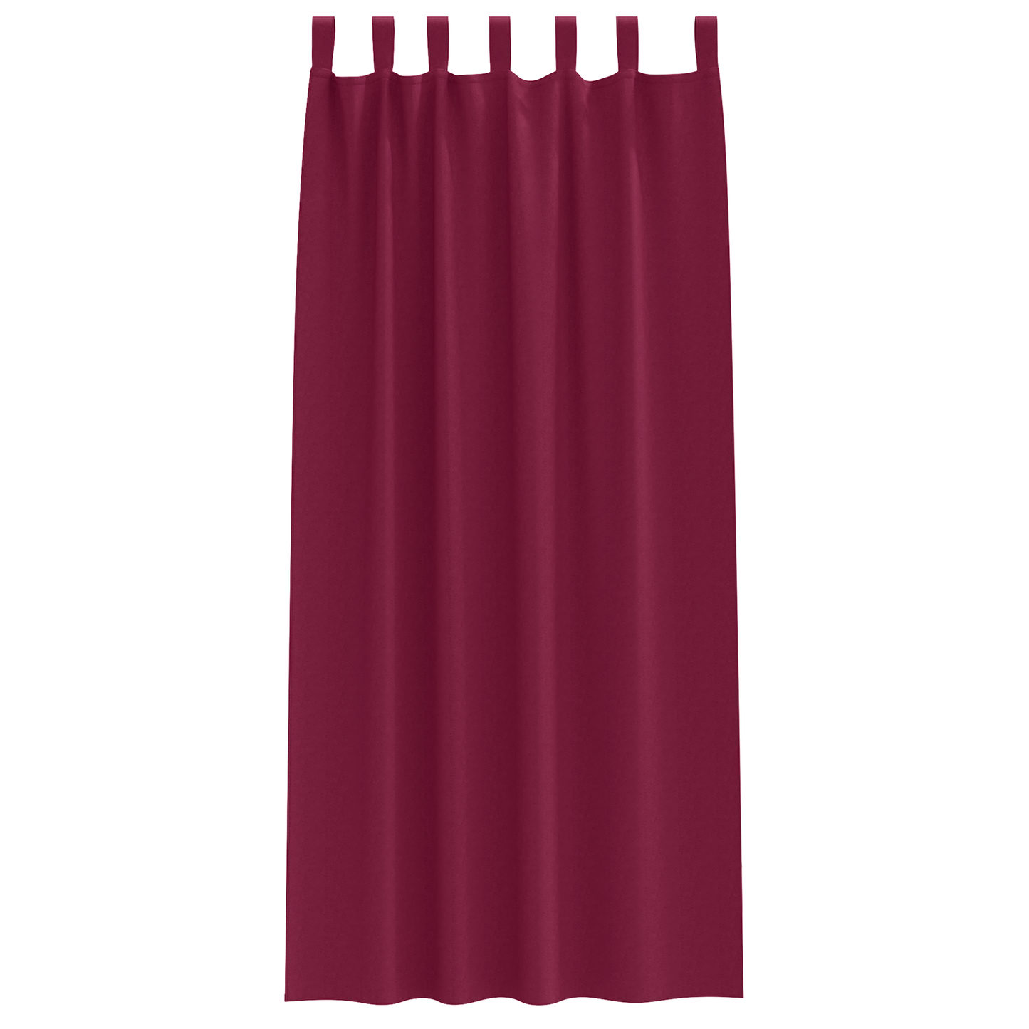 Mørkleggende Gardiner med Ringer 2 pcs Vinrød 260 x 140 cm