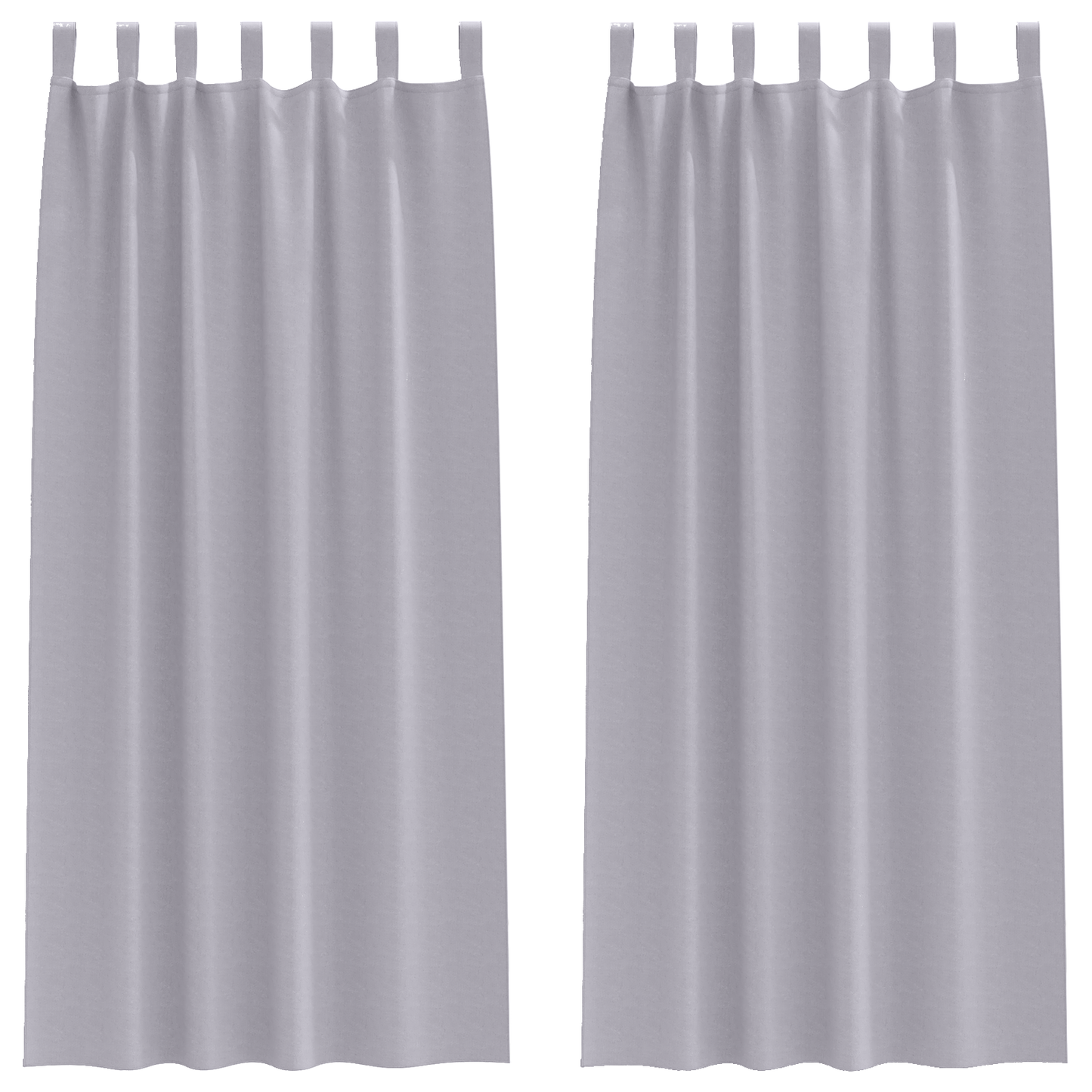 Mørkleggende Gardiner med Ringer 2 pcs Metall Grå 245 x 140 cm