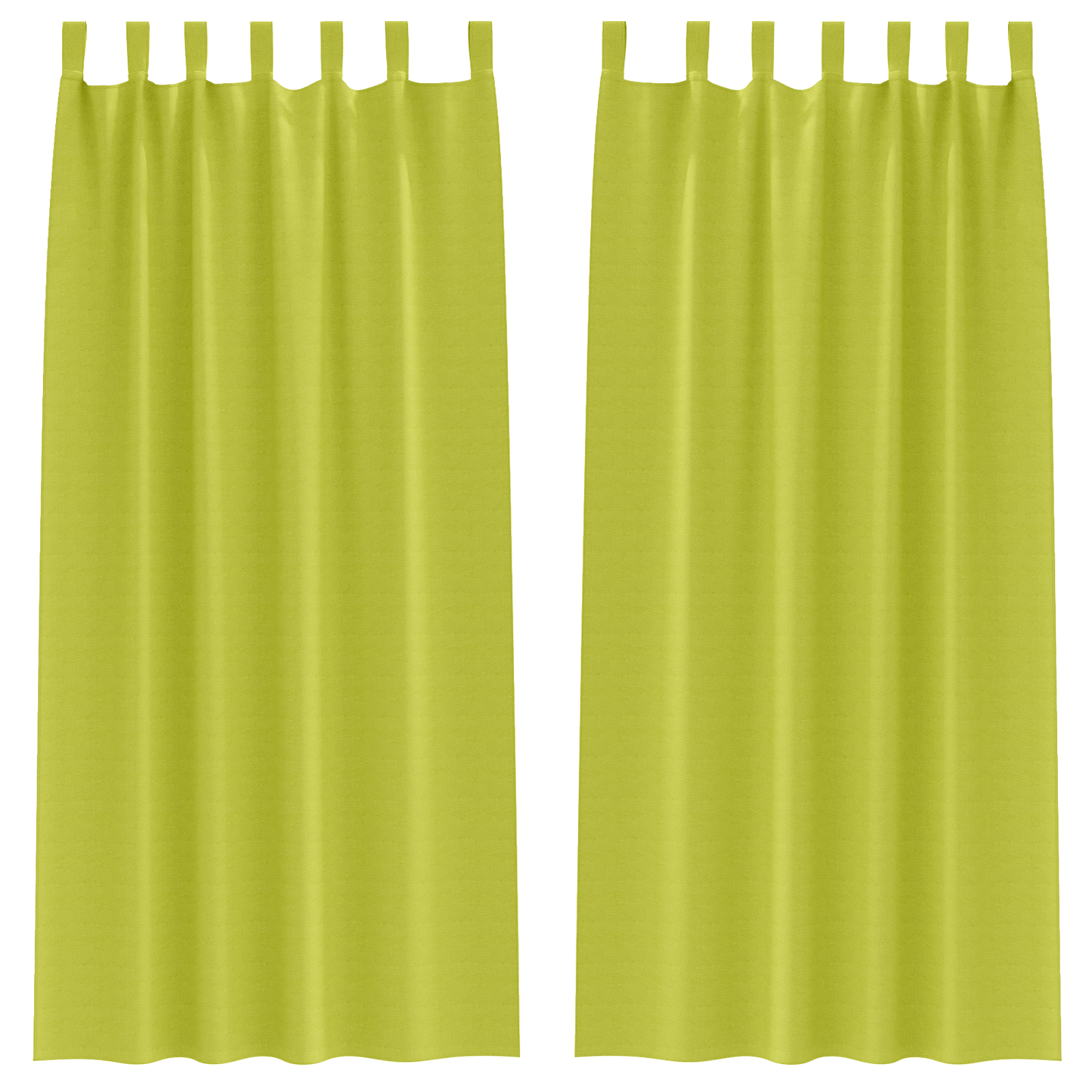 Mørkleggende Gardiner med Ringer 2 pcs grønn 260 x 140 cm