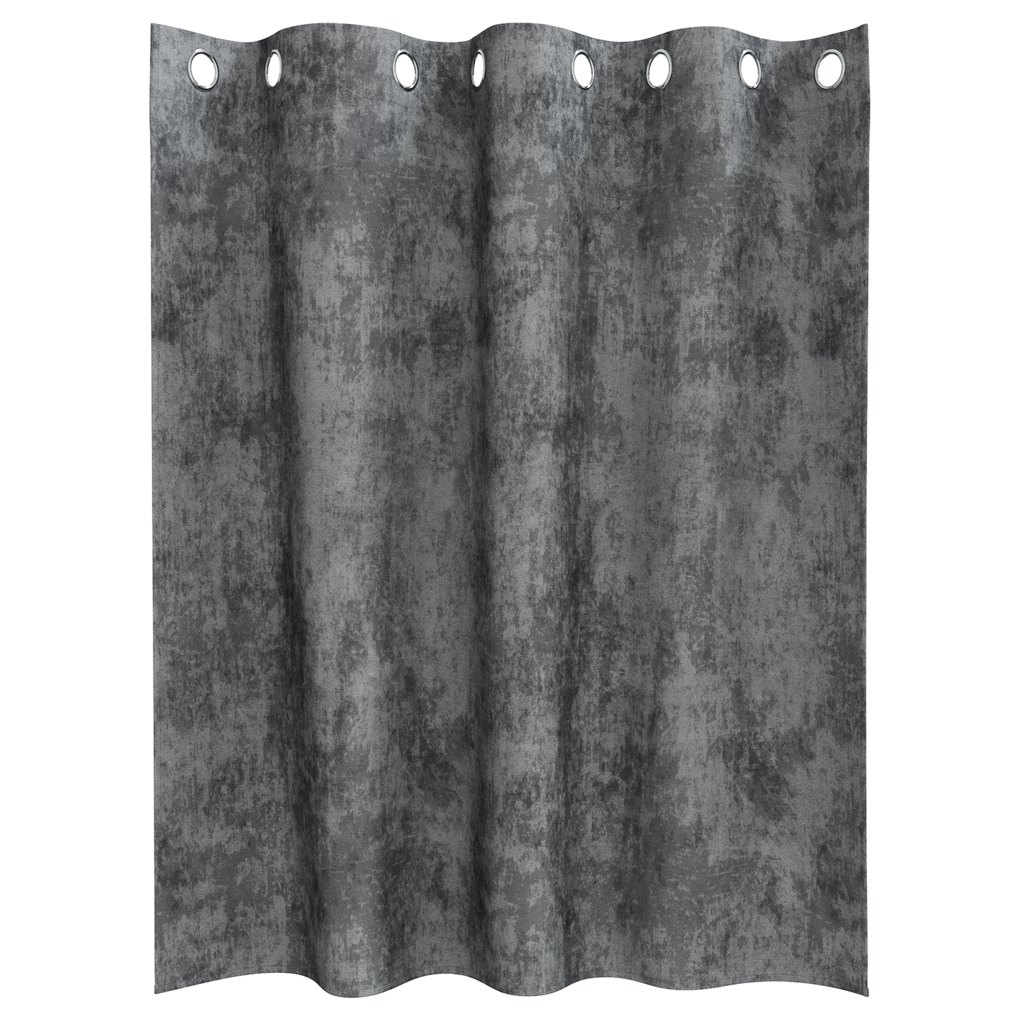 Fløyel Gardiner med gardiner 2 pcs Grå 140 x 140 cm Fløyel