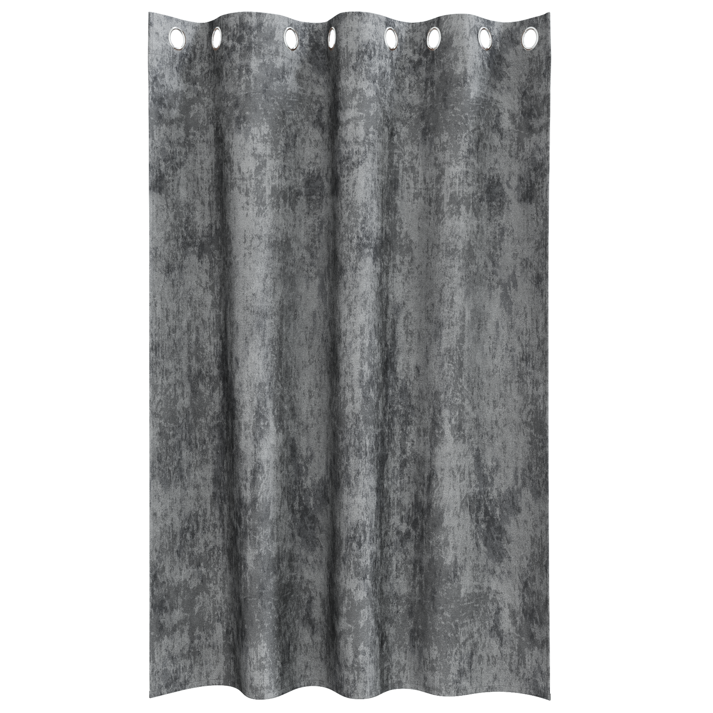 Fløyel Gardiner med gardiner 2 pcs Grå 175 x 140 cm Fløyel