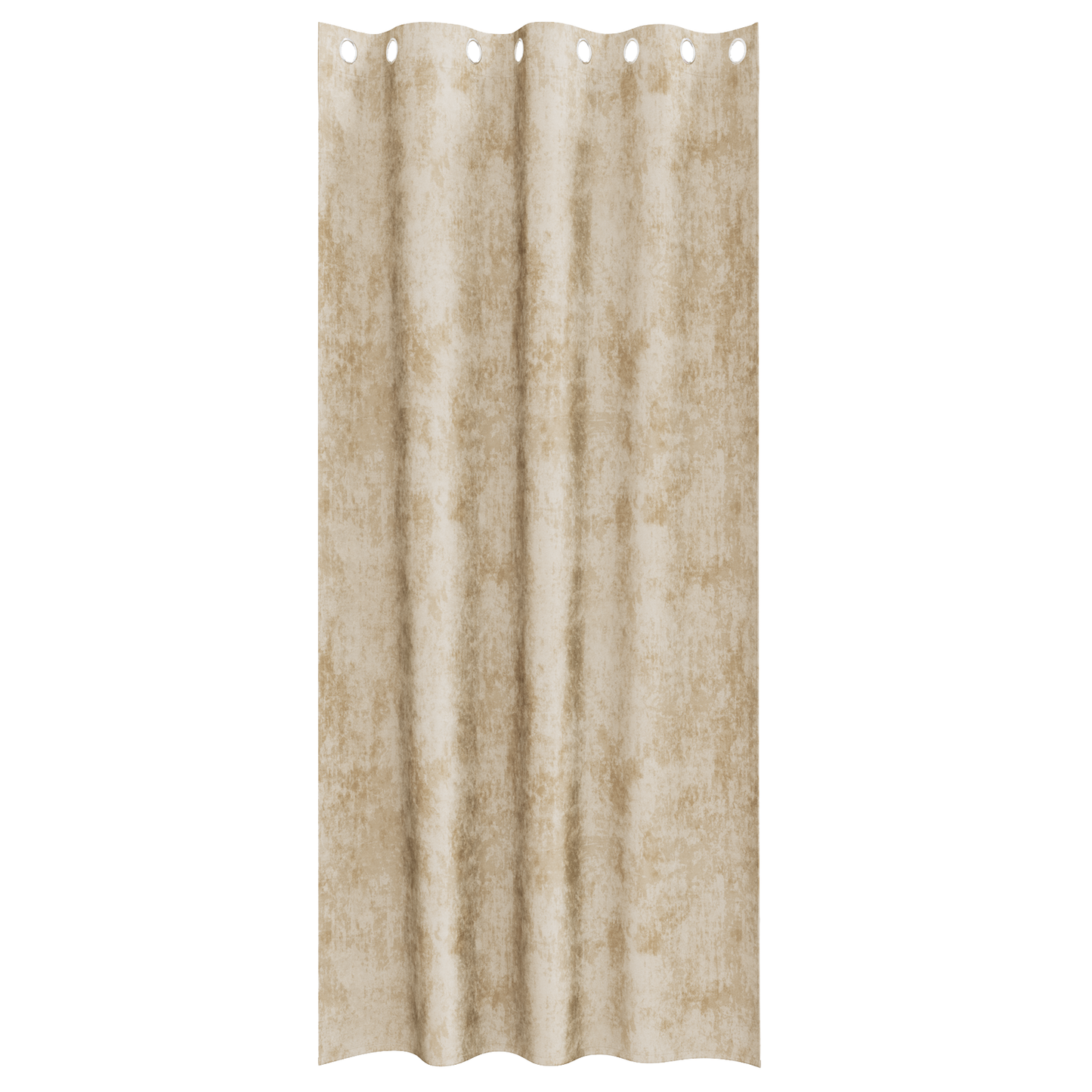 Fløyel Gardiner med gardiner 2 pcs Krem 225 x 140 cm Fløyel