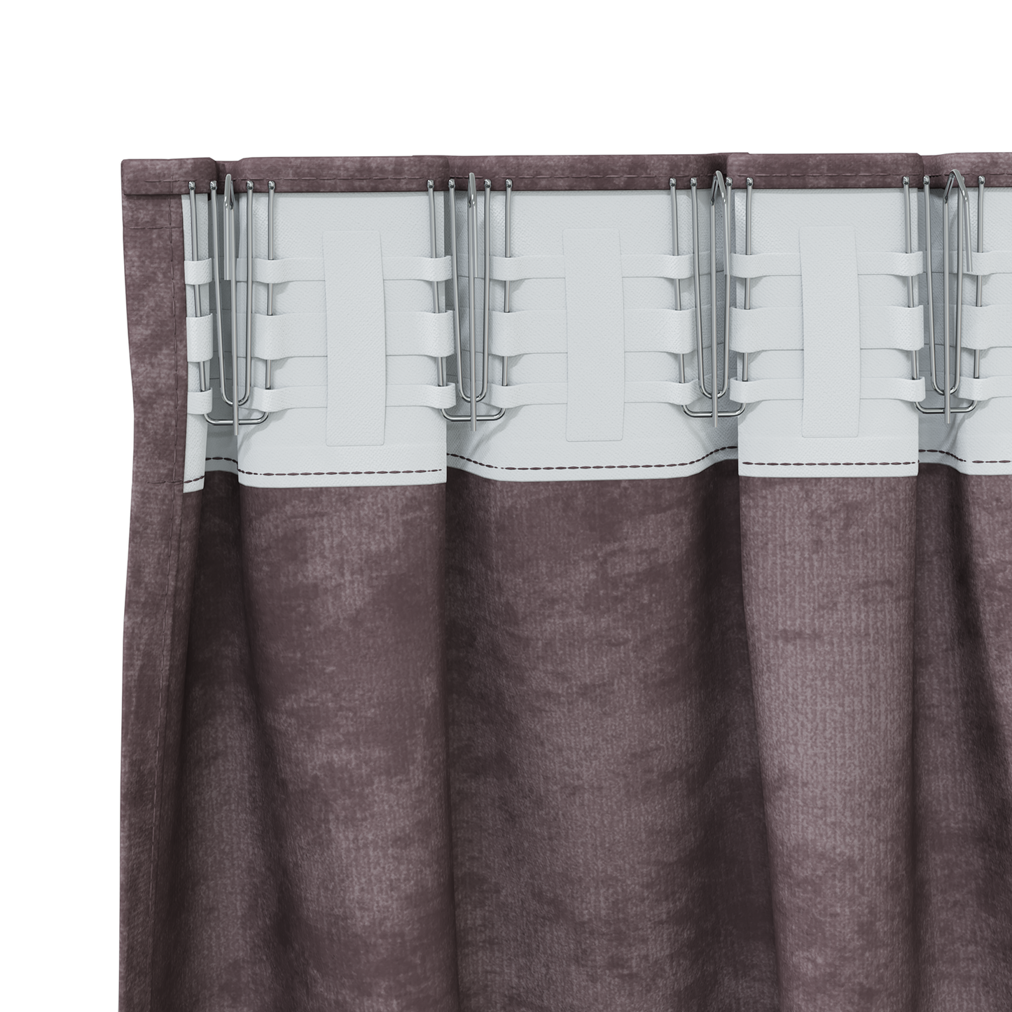 Fløyel Gardiner med gardiner 2 pcs Brun 225 x 140 cm Fløyel