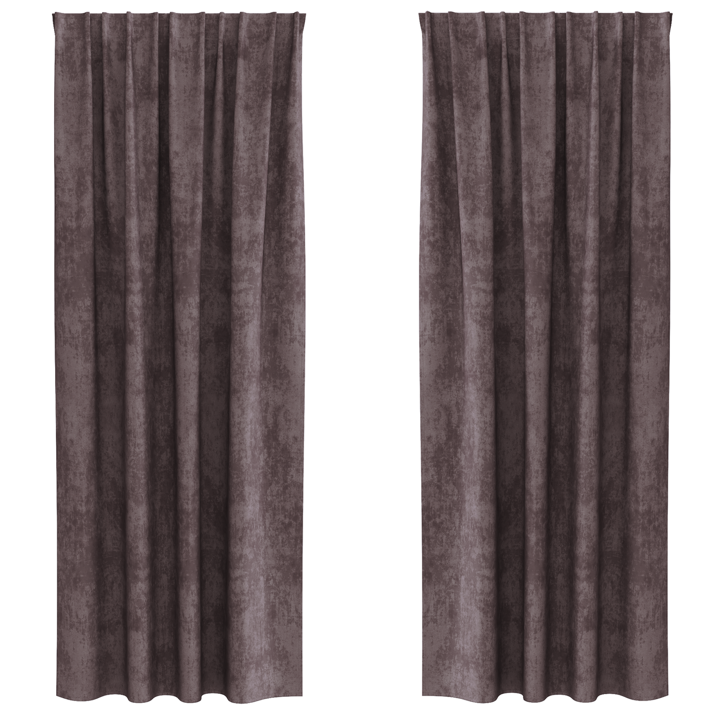 Fløyel Gardiner med gardiner 2 pcs Brun 225 x 140 cm Fløyel