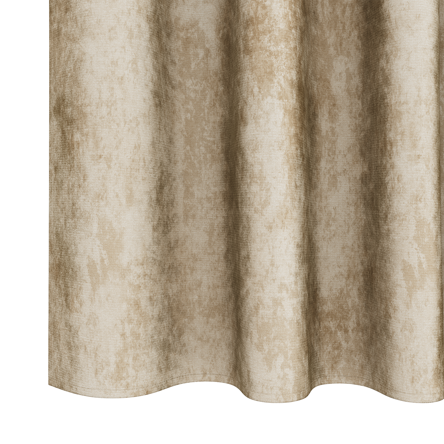 Fløyel Gardiner med gardiner 2 pcs Krem 260 x 140 cm Fløyel