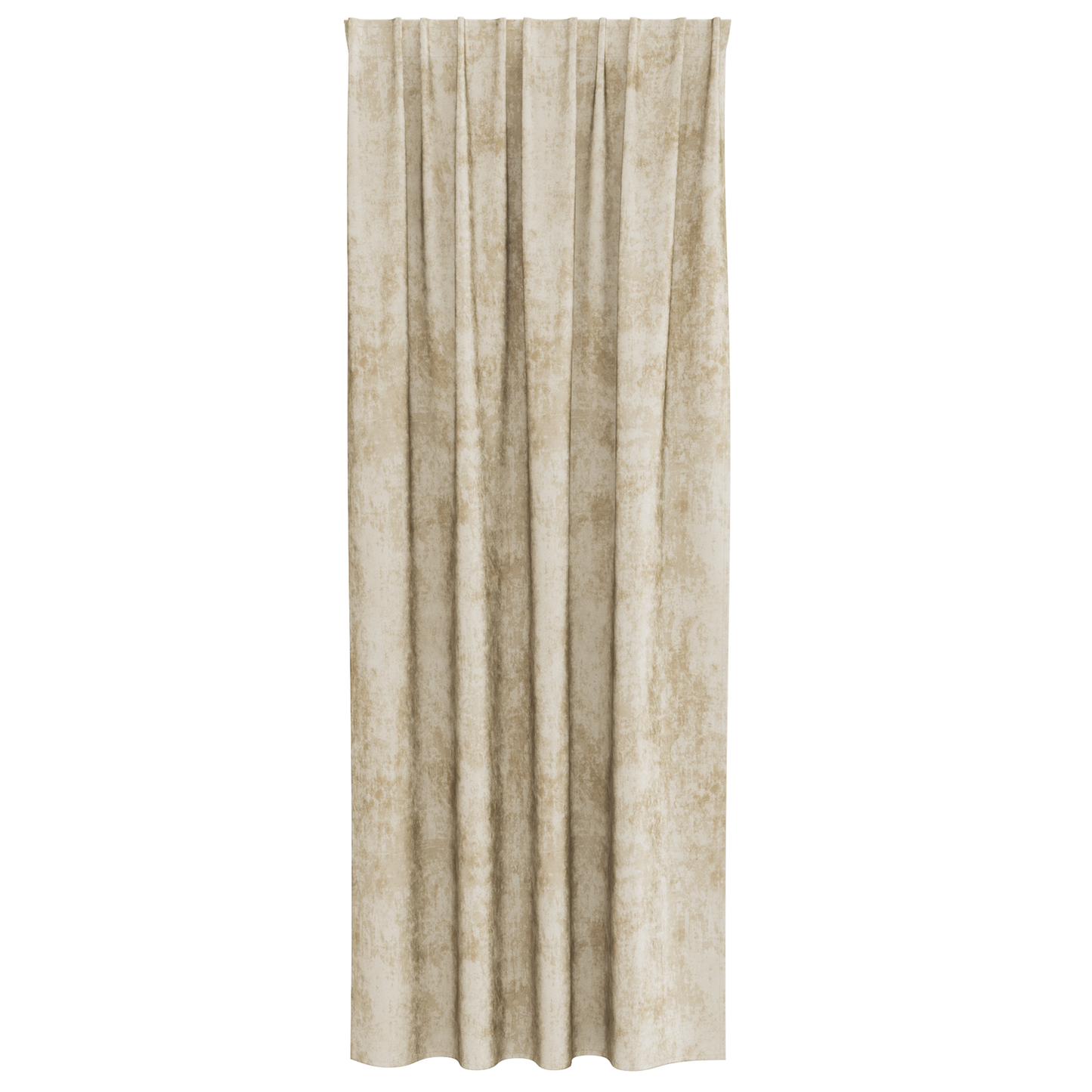 Fløyel Gardiner med gardiner 2 pcs Krem 260 x 140 cm Fløyel