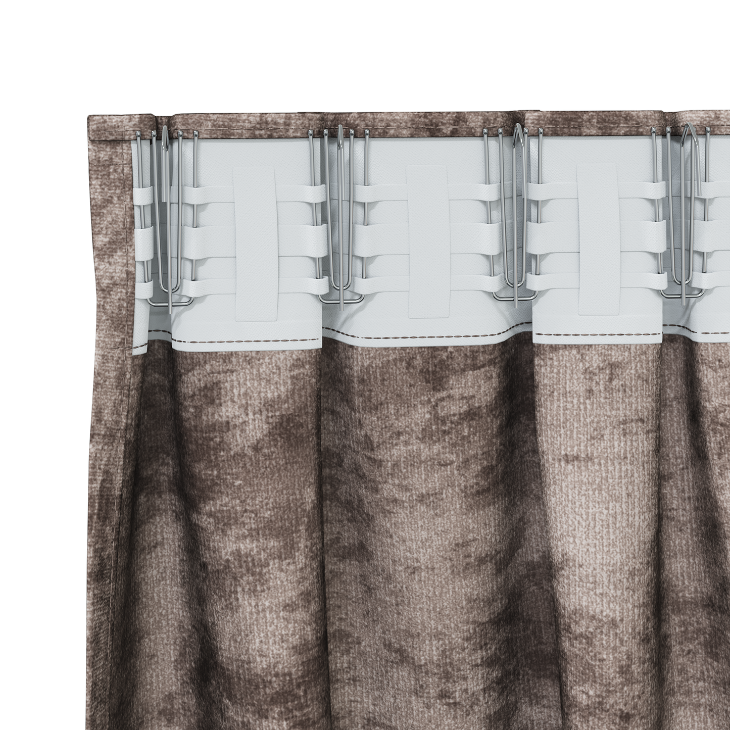 Fløyel Gardiner 2 pcs Cappuccino 225 x 140 cm Fløyel