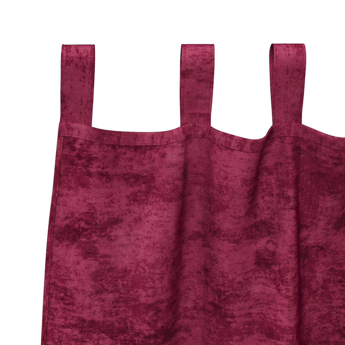 Fløyel Gardiner med gardiner 2 pcs Vinrød 175 x 140 cm Fløyel