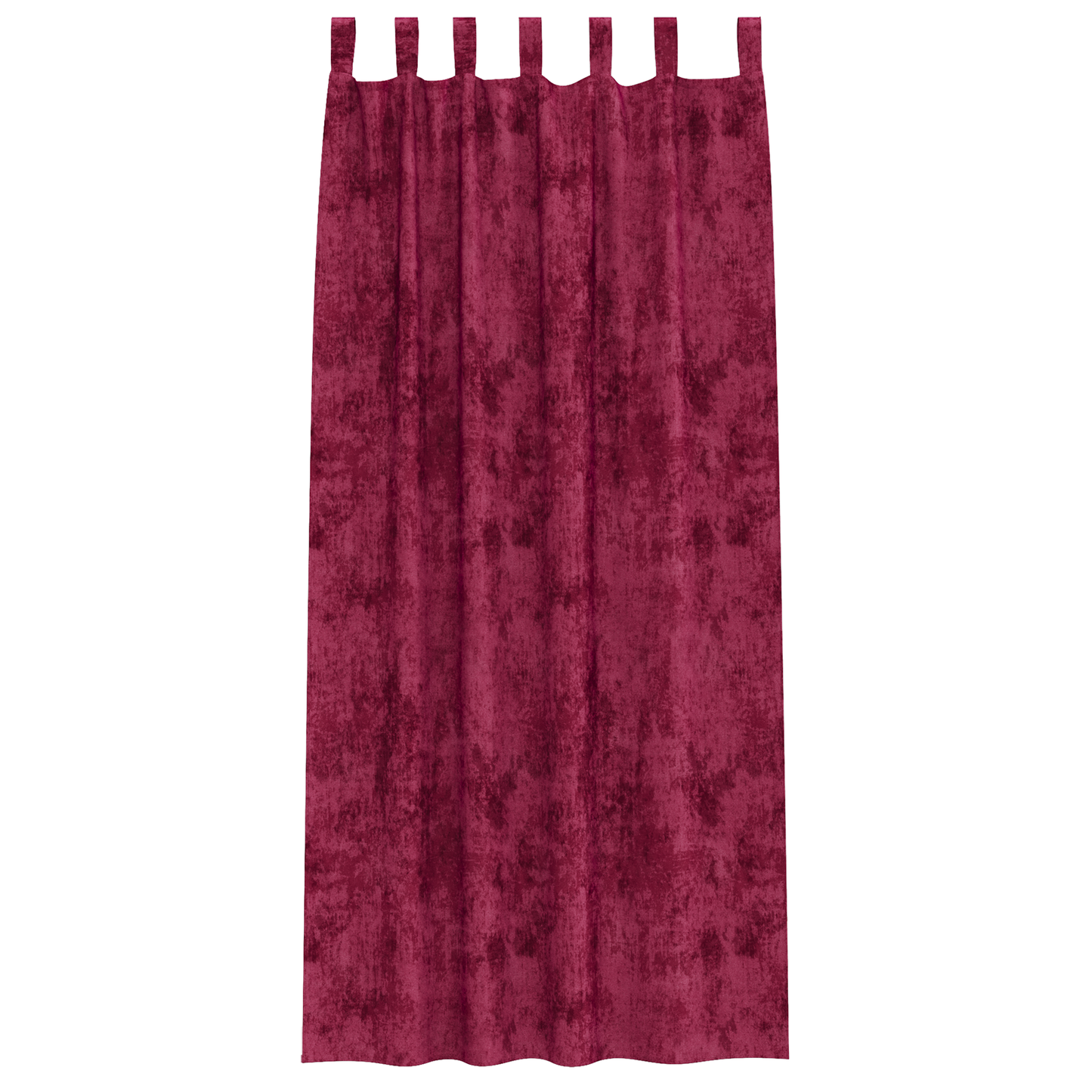 Fløyel Gardiner med gardiner 2 pcs Vinrød 245 x 140 cm Fløyel