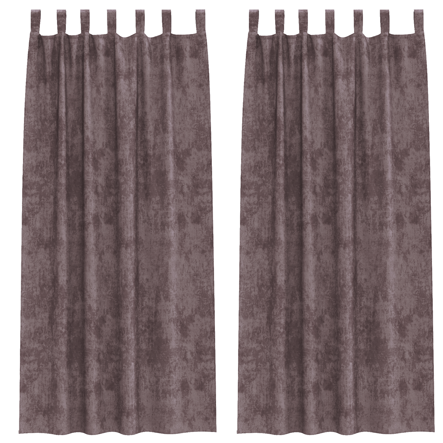 Fløyel Gardiner med gardiner 2 pcs Brun 245 x 140 cm Fløyel