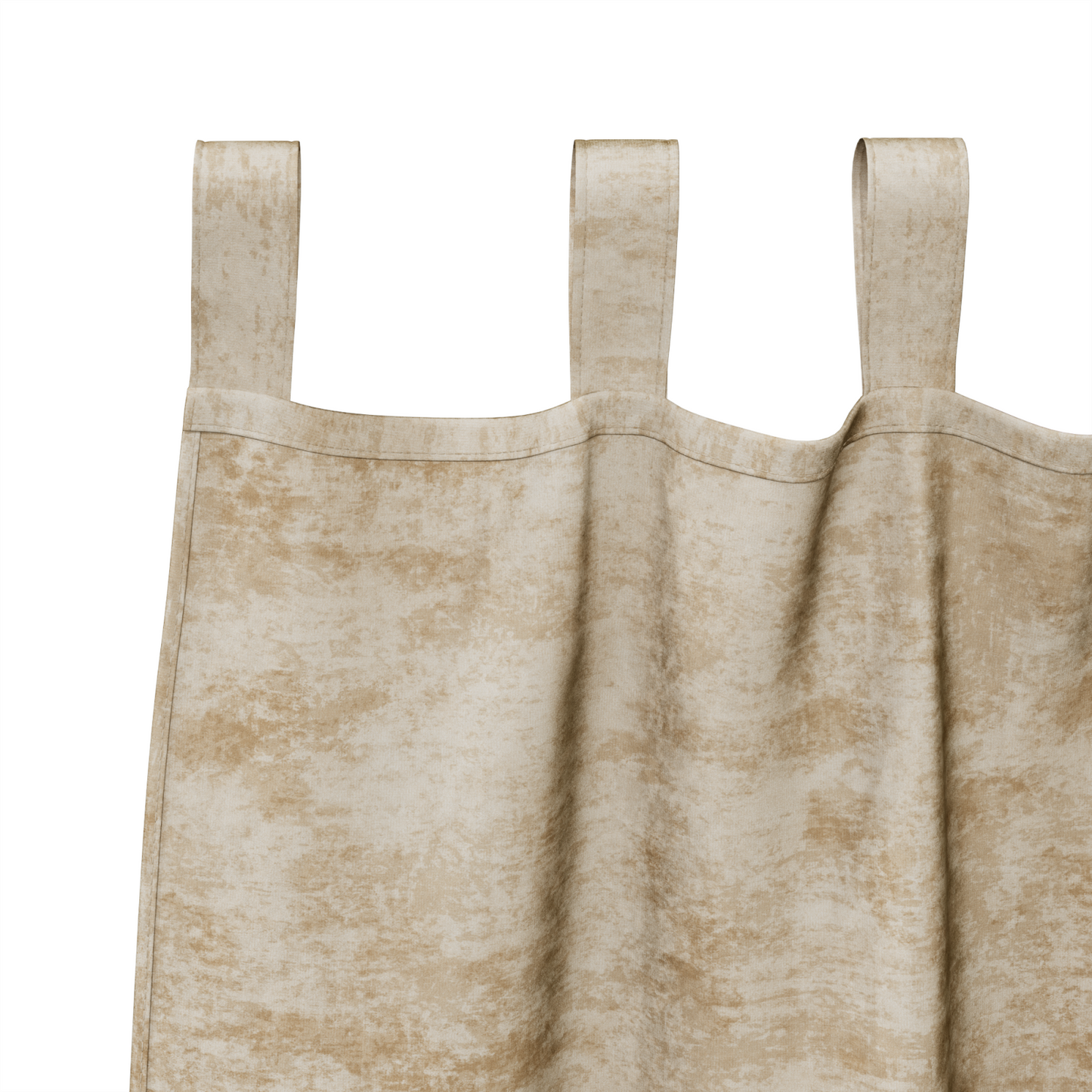 Fløyel Gardiner med gardiner 2 pcs Krem 140 x 140 cm Fløyel